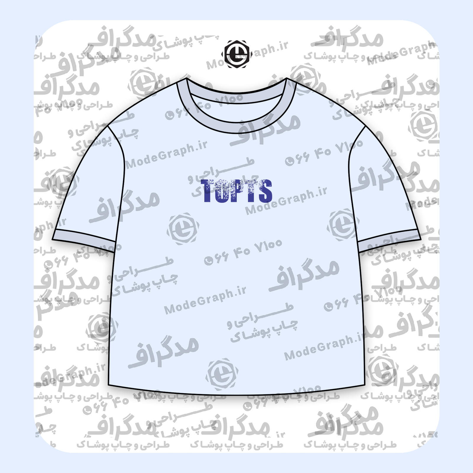 طرح سیلک TOPTS مناسب چاپ روی پیش تیشرت