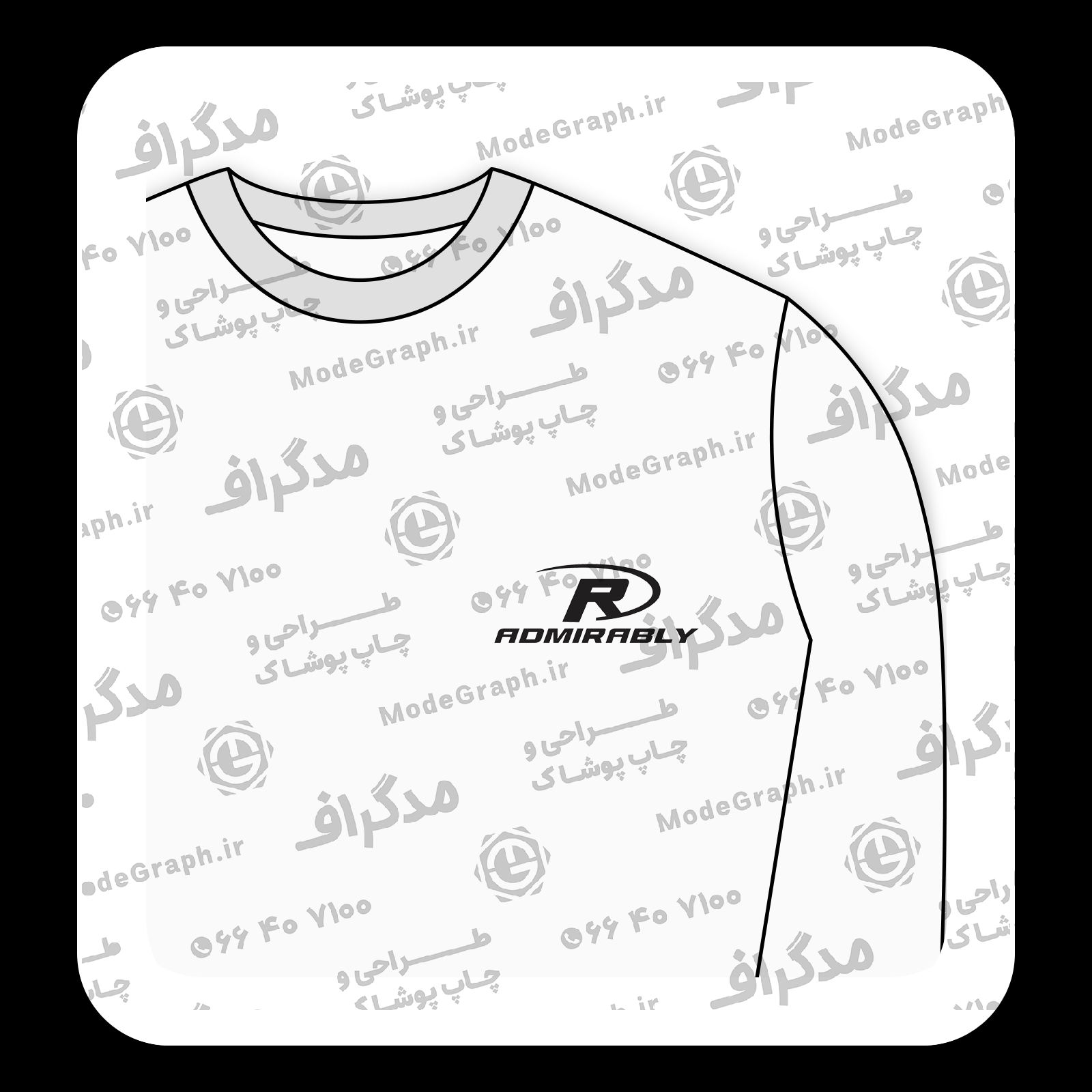 طرح سیلک Admirably مناسب چاپ روی پیش پوشاک