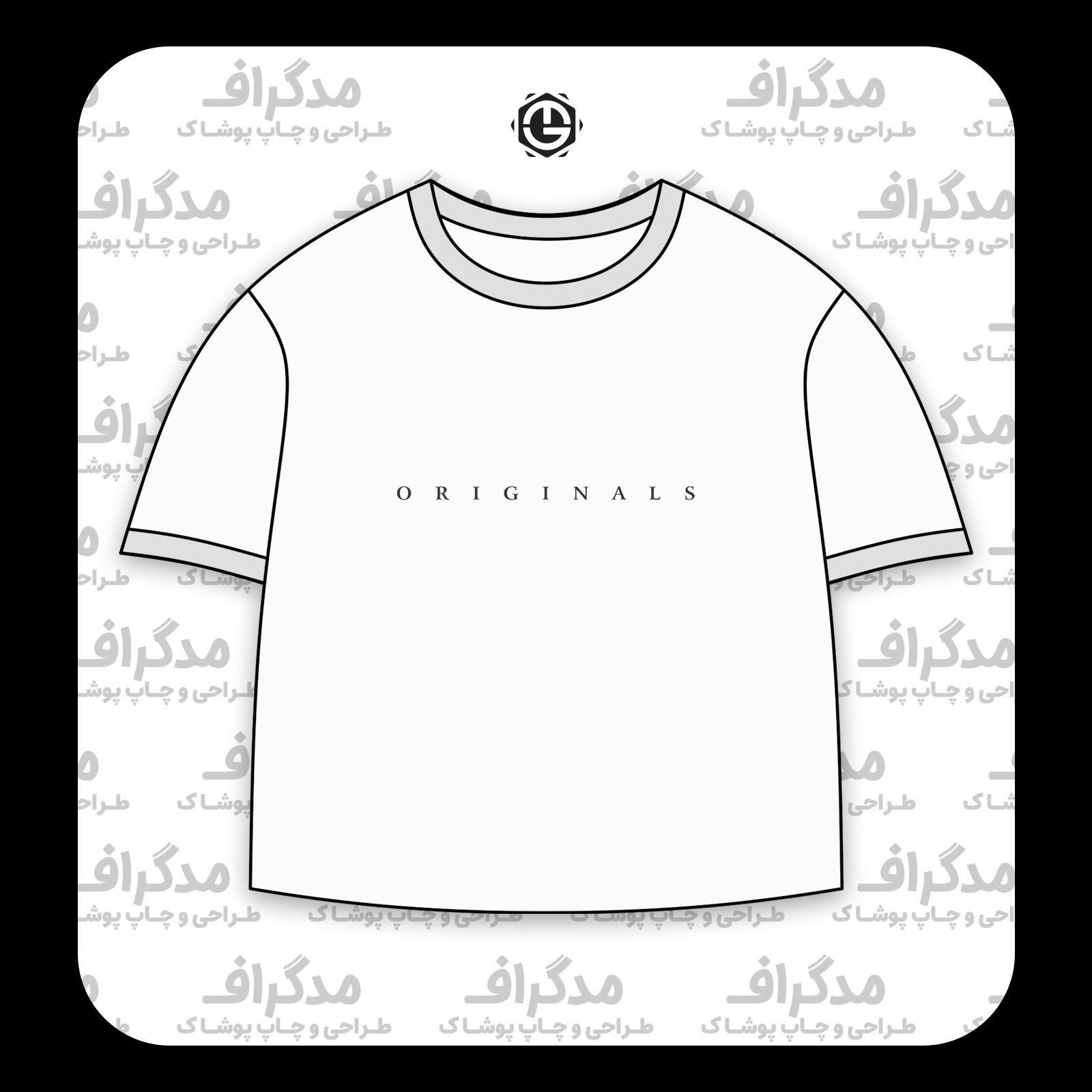طرح سیلک نایکی Originals مناسب چاپ روی پیش تیشرت