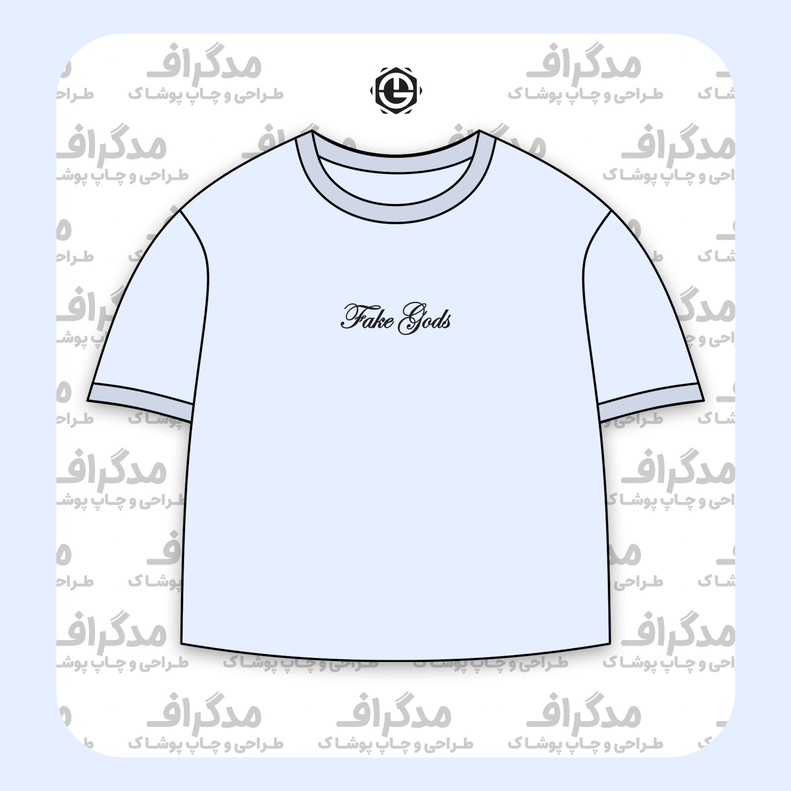 طرح سیلک Fake Gods مناسب چاپ روی پیش تیشرت