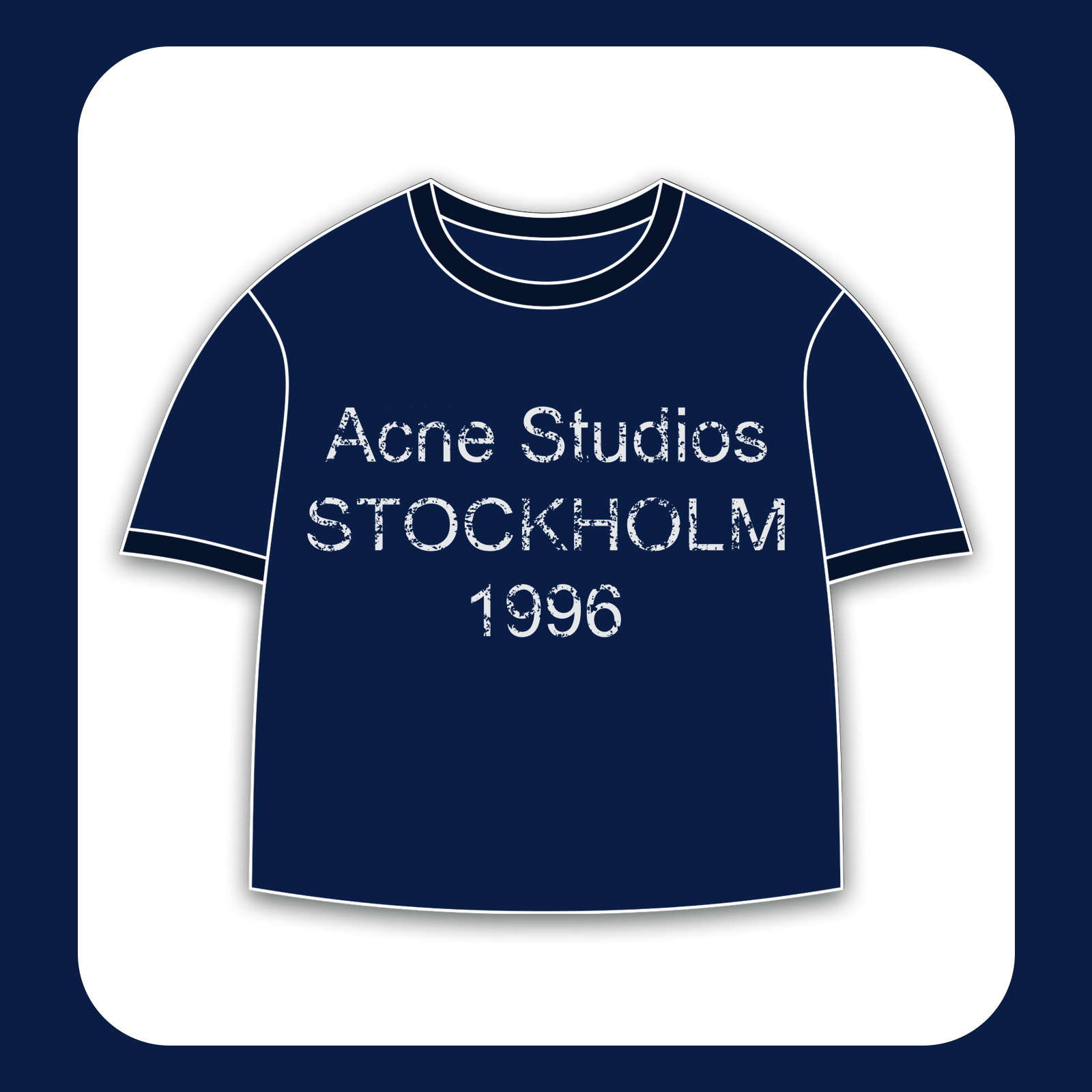 طرح سیلک Acne Studios مناسب چاپ روی پیش لباس