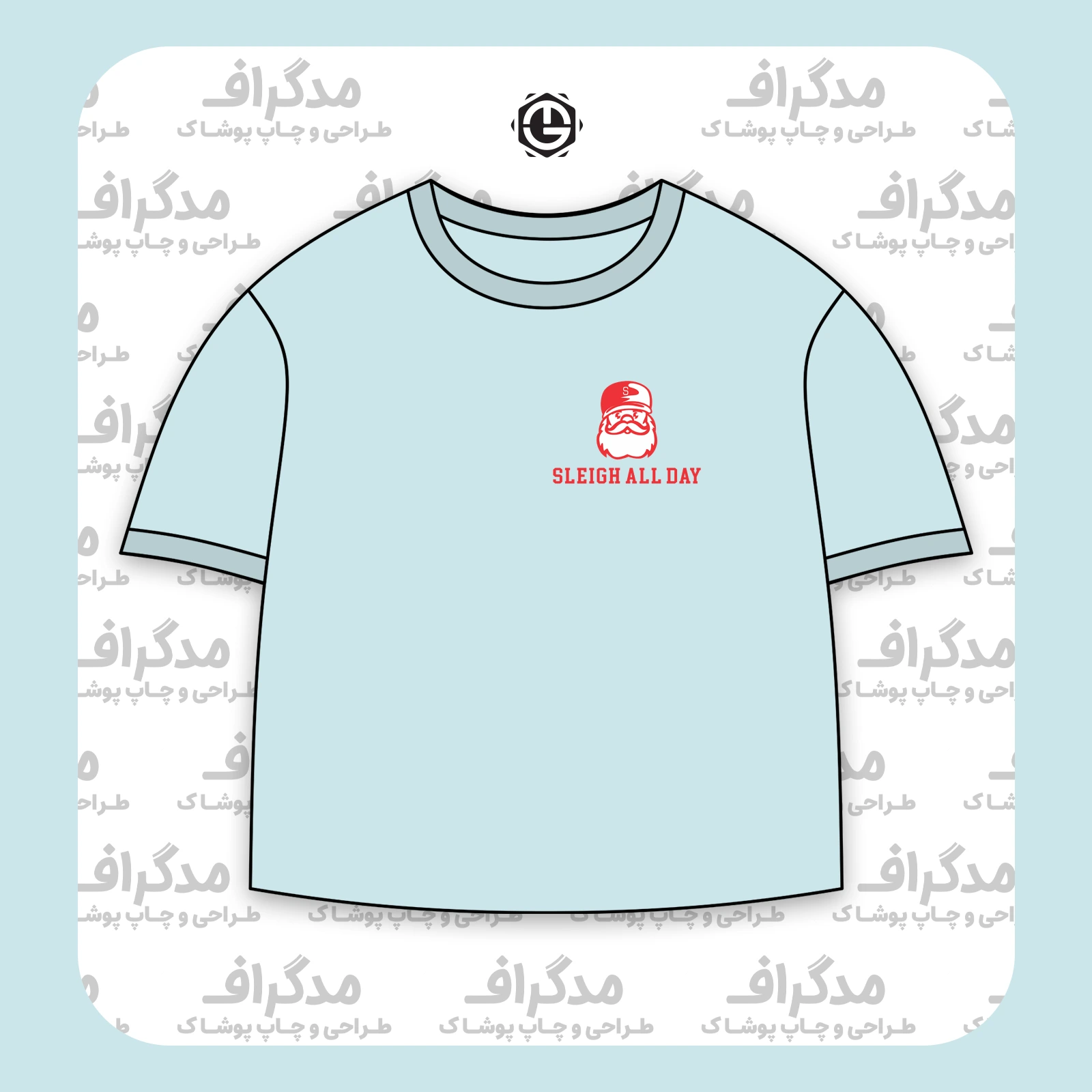 طرح سیلک Team Santa برای چاپ روی پیش تیشرت