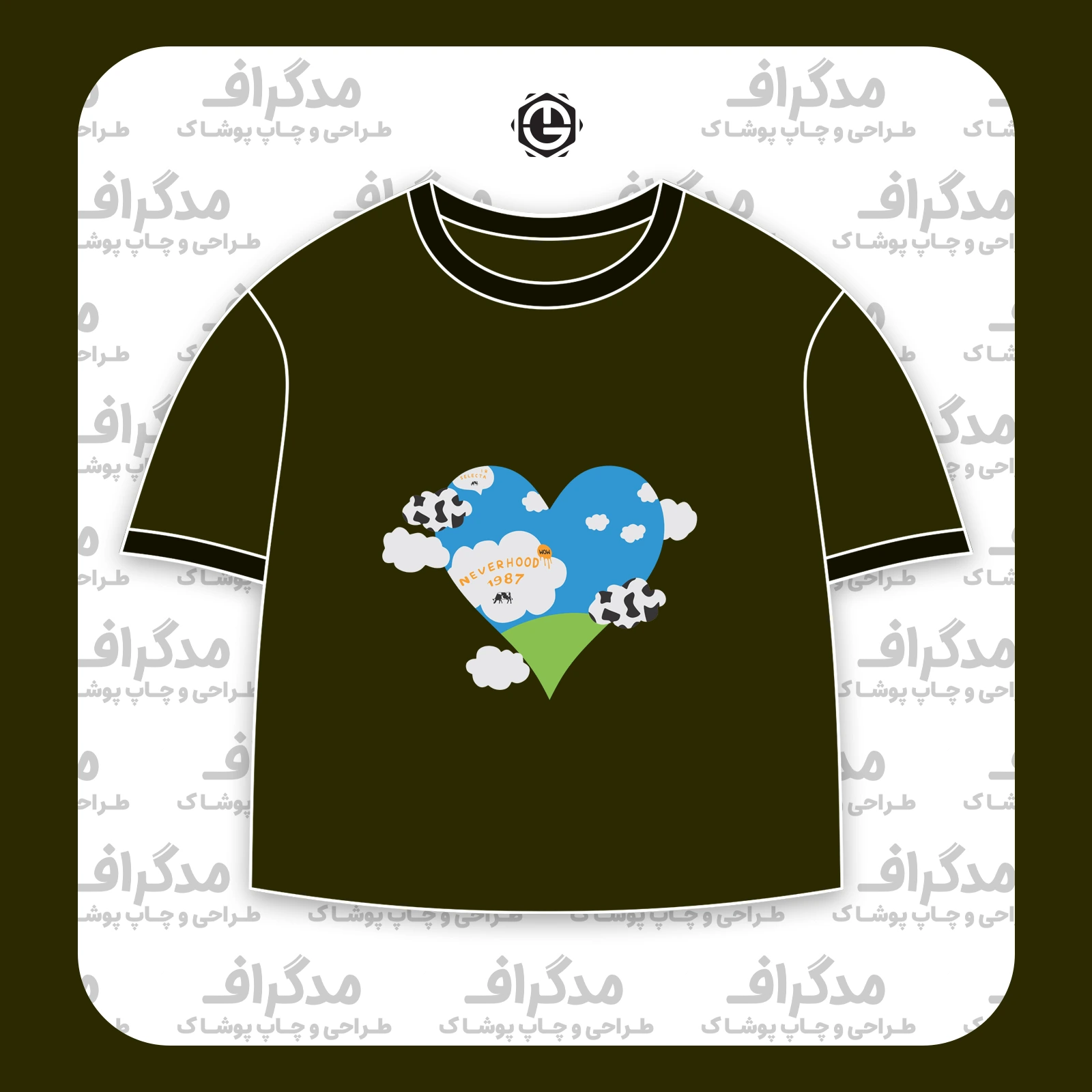 طرح سیلک Nerverhood مناسب چاپ روی تیشرت