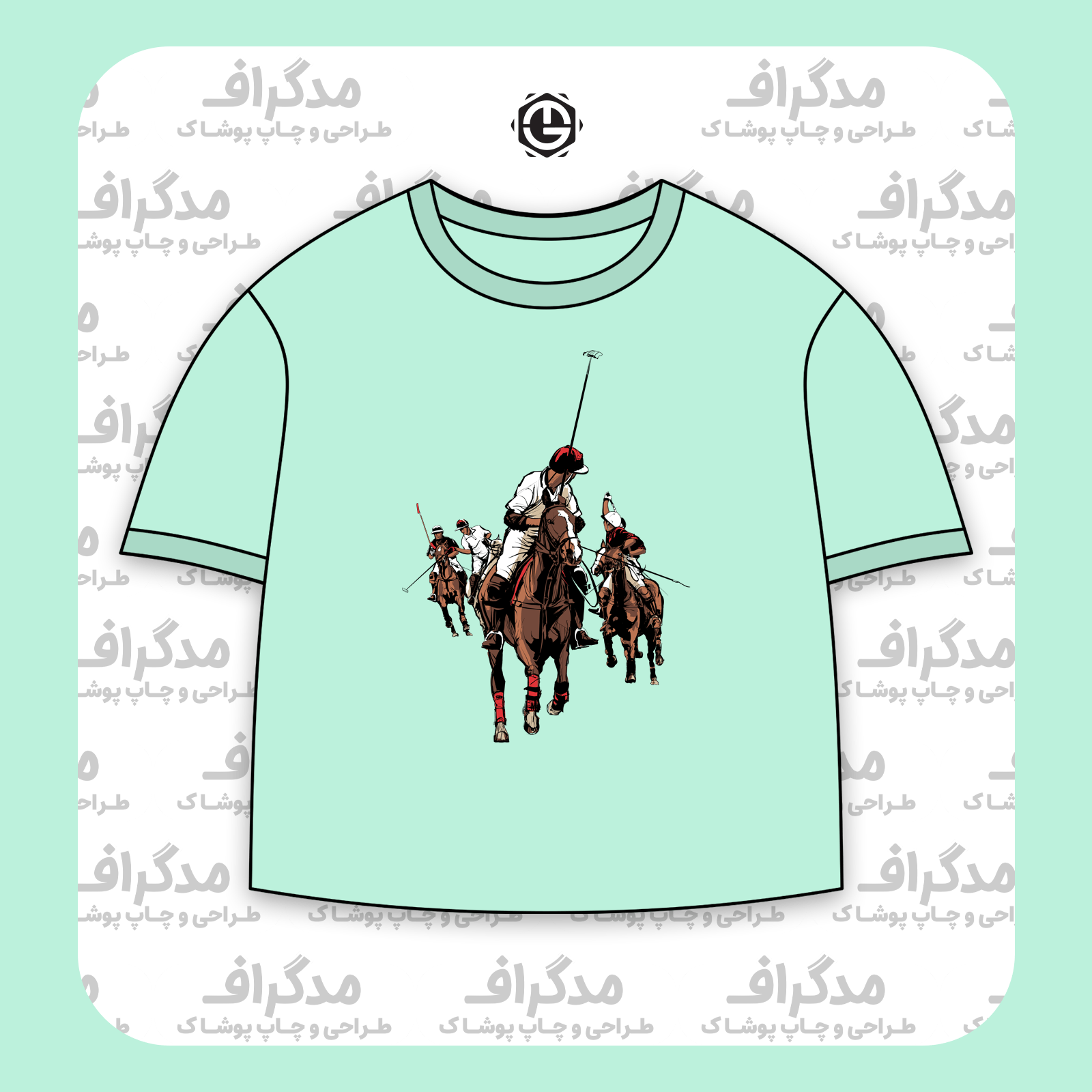 طرح سیلک Polo Art مناسب چاپ روی پیش تیشرت
