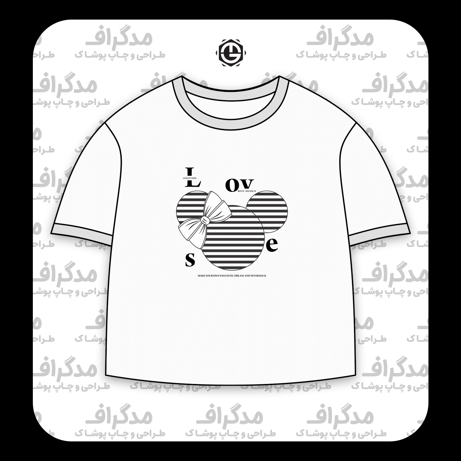 طرح سیلک Love Collection مناسب چاپ روی پیش تیشرت