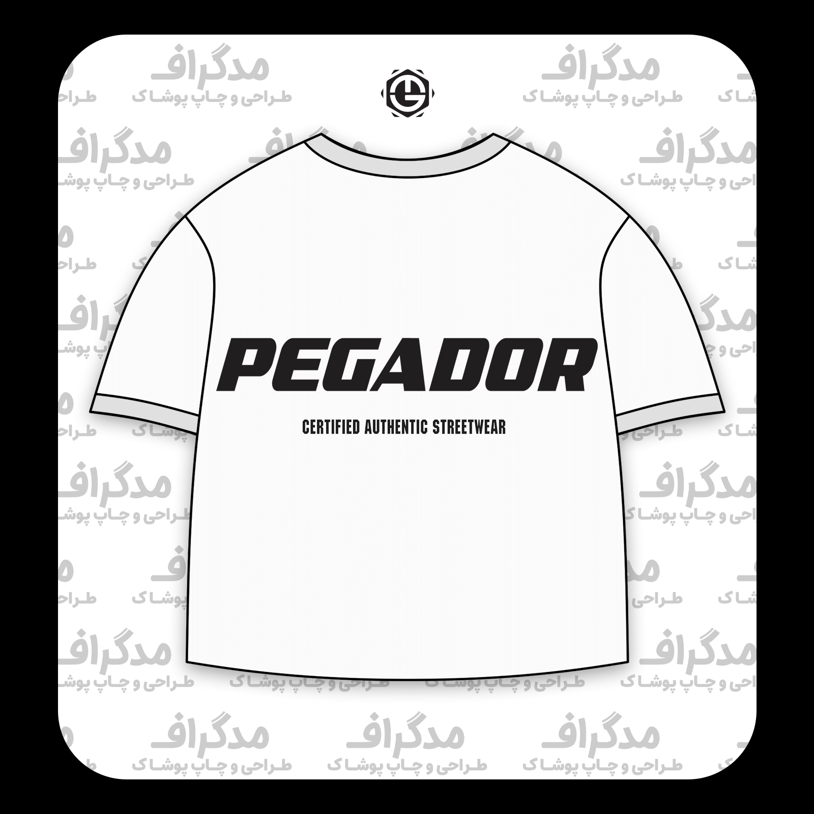 طرح سیلک Pegador Streetwear مناسب چاپ روی پشت تیشرت