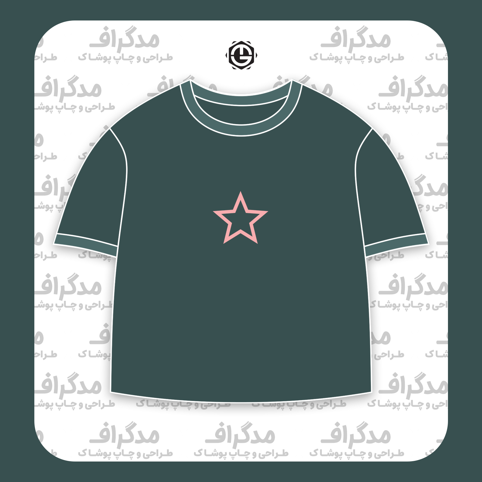 طرح سیلک ستاره ساده مناسب چاپ روی پیش تیشرت