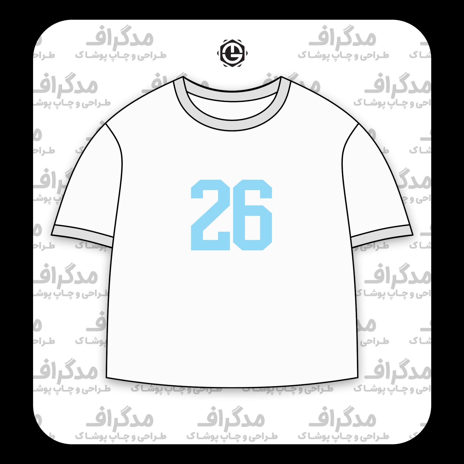 طرح سیلک 26 مناسب چاپ روی پیش تیشرت