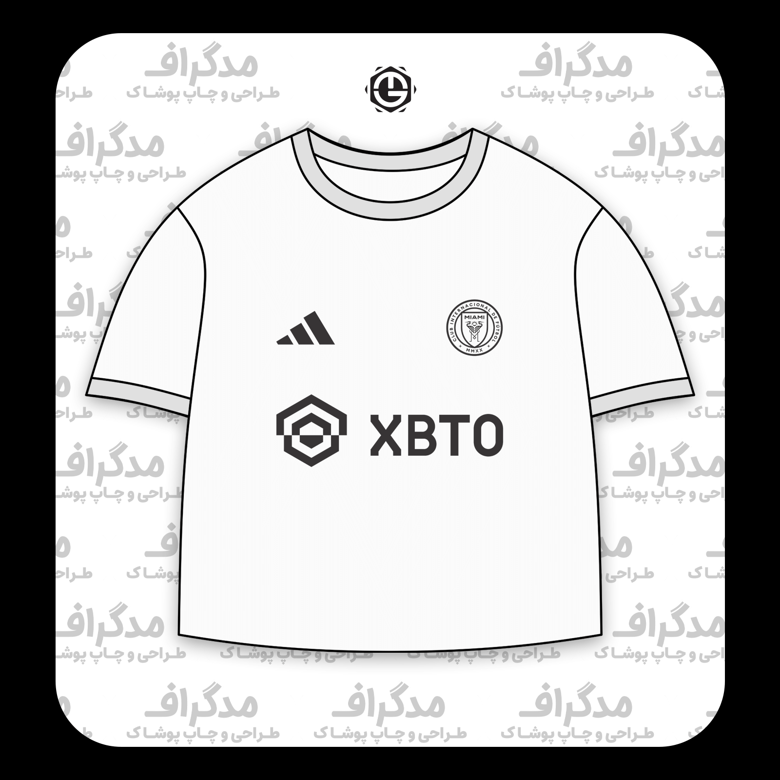 طرح سیلک XBTO و آدیداس مناسب چاپ روی پیش تیشرت