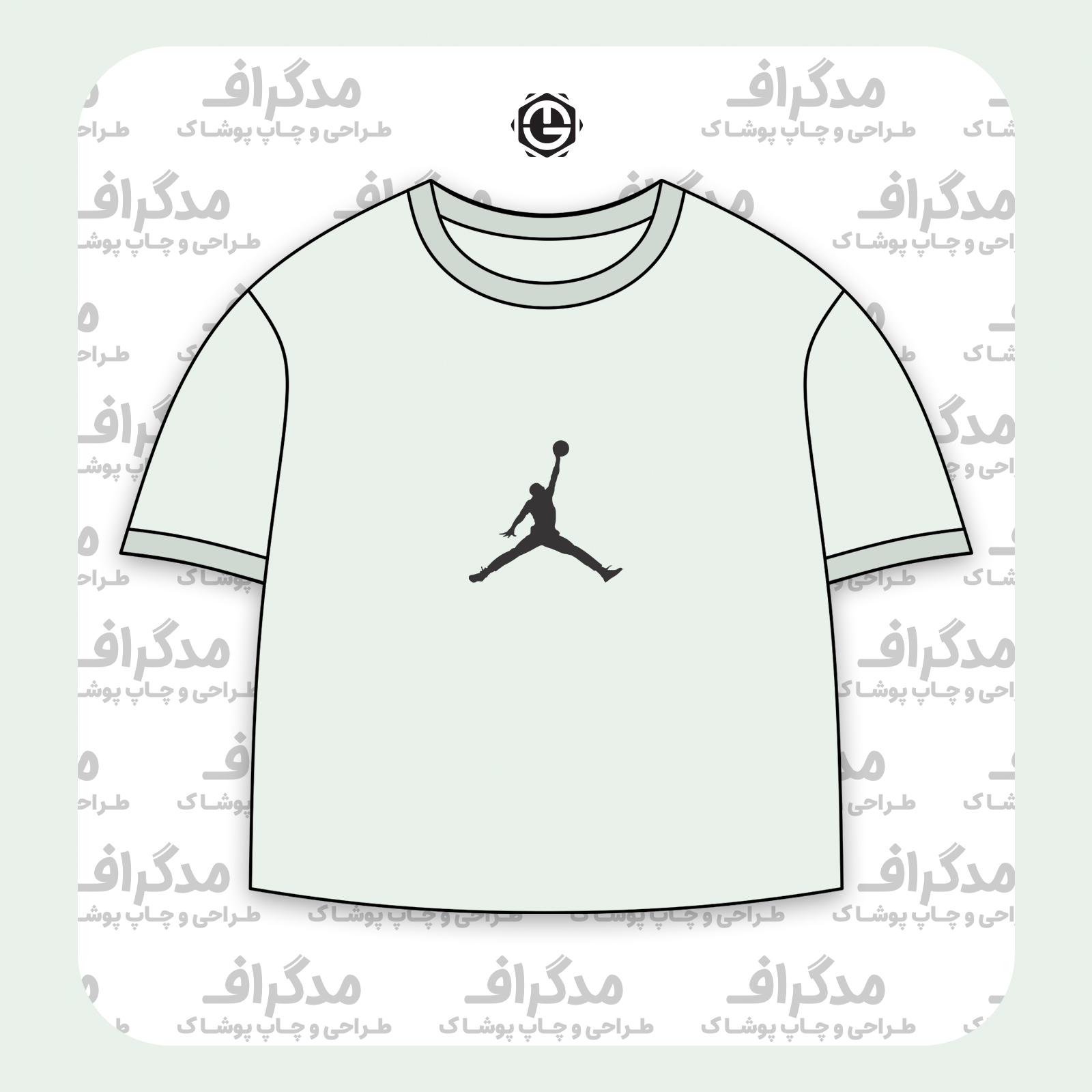 طرح سیلک بسکتبال مناسب چاپ روی پیش تیشرت