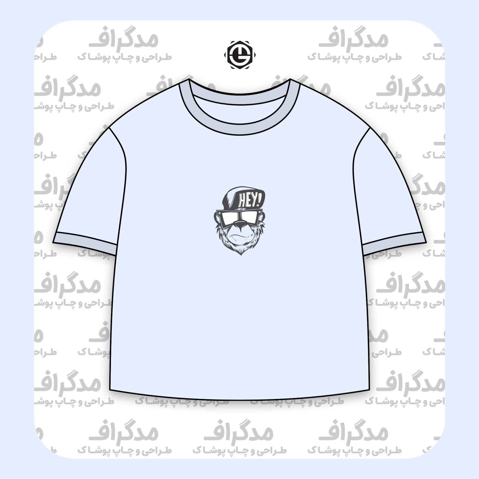 طرح سیلک خرس Grumpy مناسب چاپ روی پیش تیشرت