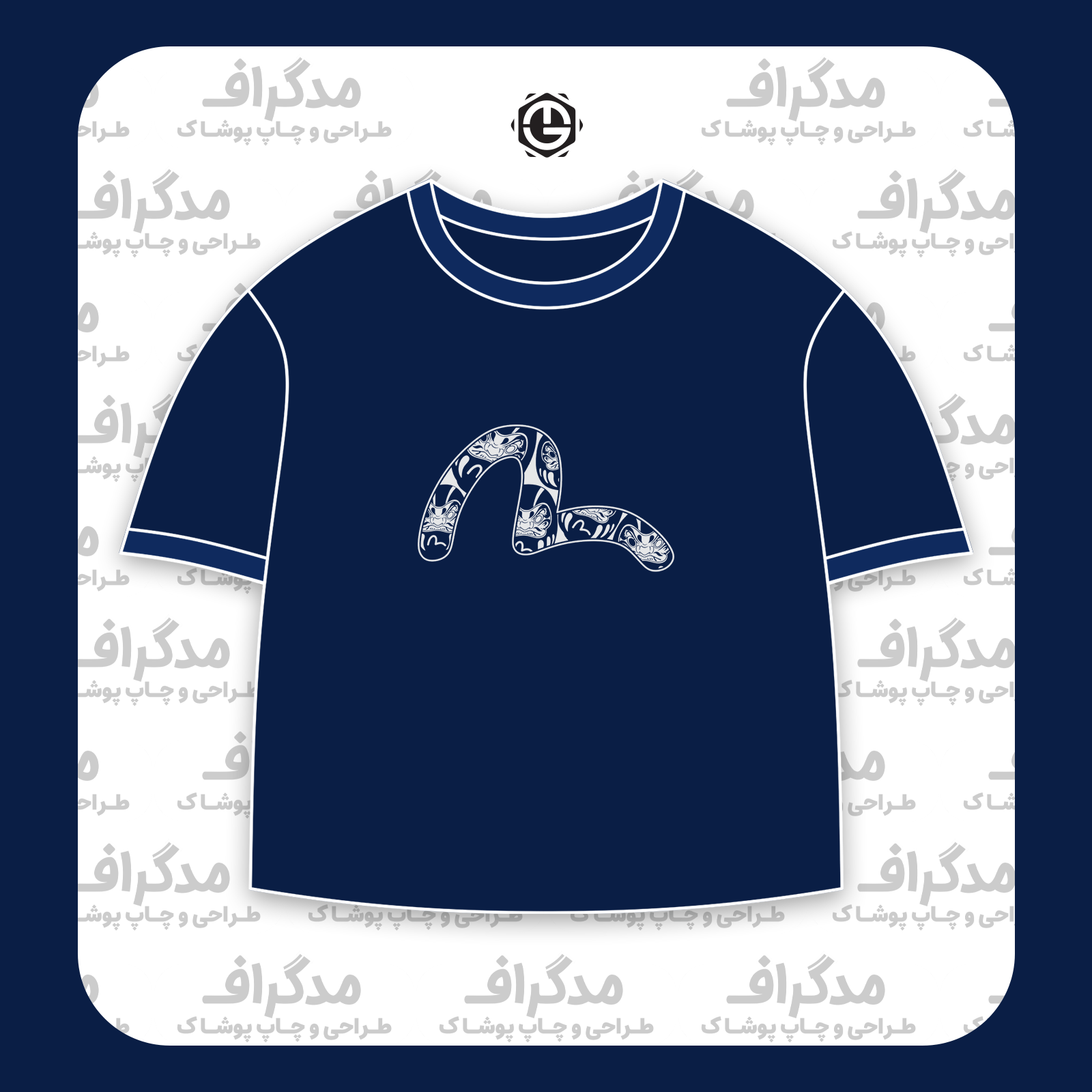 طرح سیلک لوگوی Snake مناسب چاپ روی پیش تیشرت