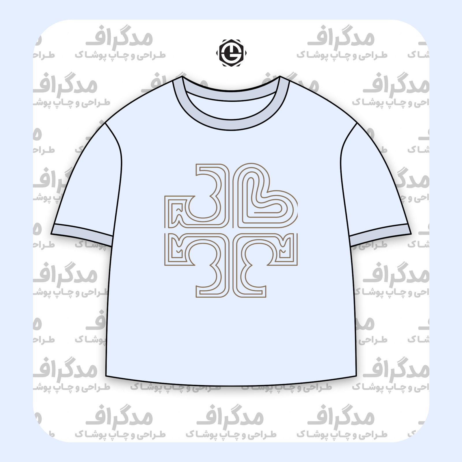 طرح سیلک ریتم چهارگانه مناسب چاپ روی پیش تیشرت