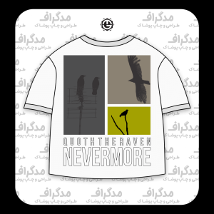 طرح سیلک Nevermore Raven
