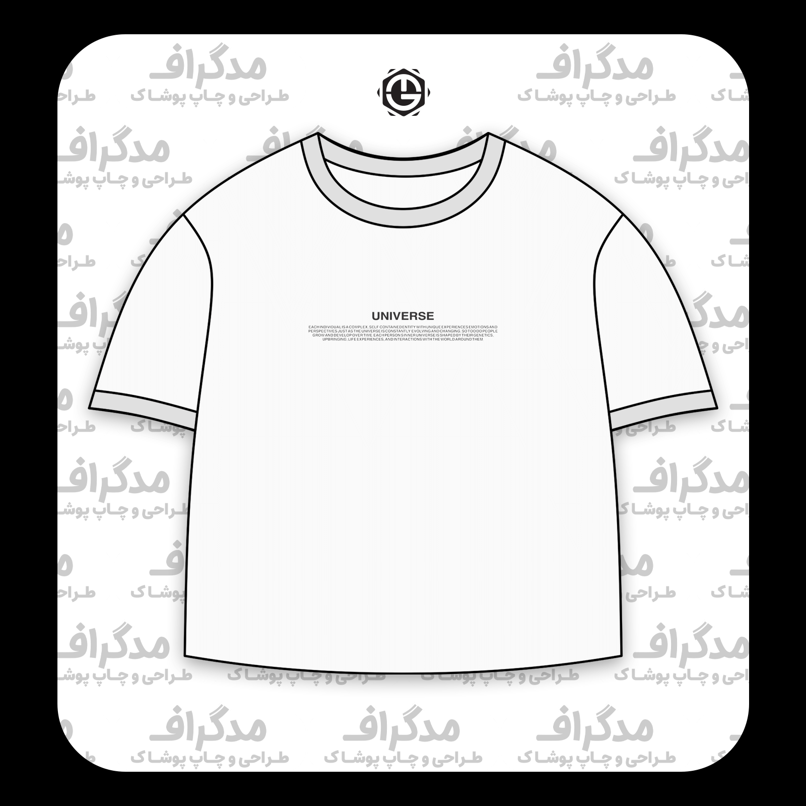 طرح سیلک Evolving Universe مناسب چاپ روی پیش تیشرت