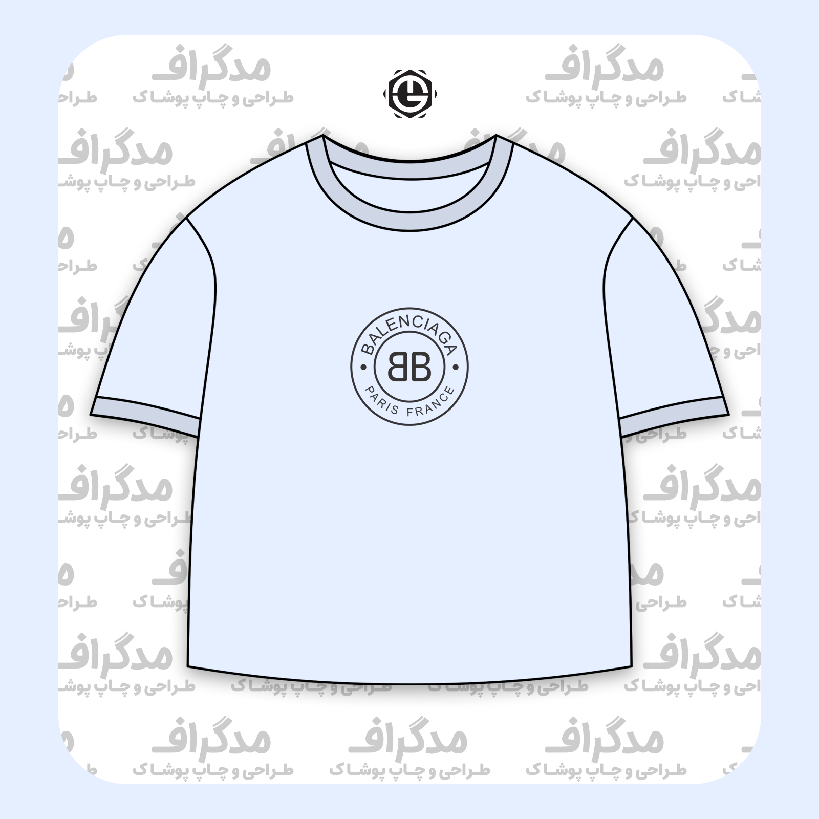 طرح سیلک دایره‌ای Balenciaga