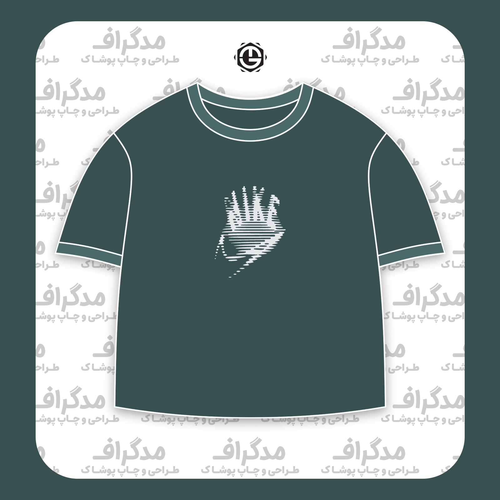 طرح سیلک کشتی Nike مناسب چاپ روی پیش تیشرت