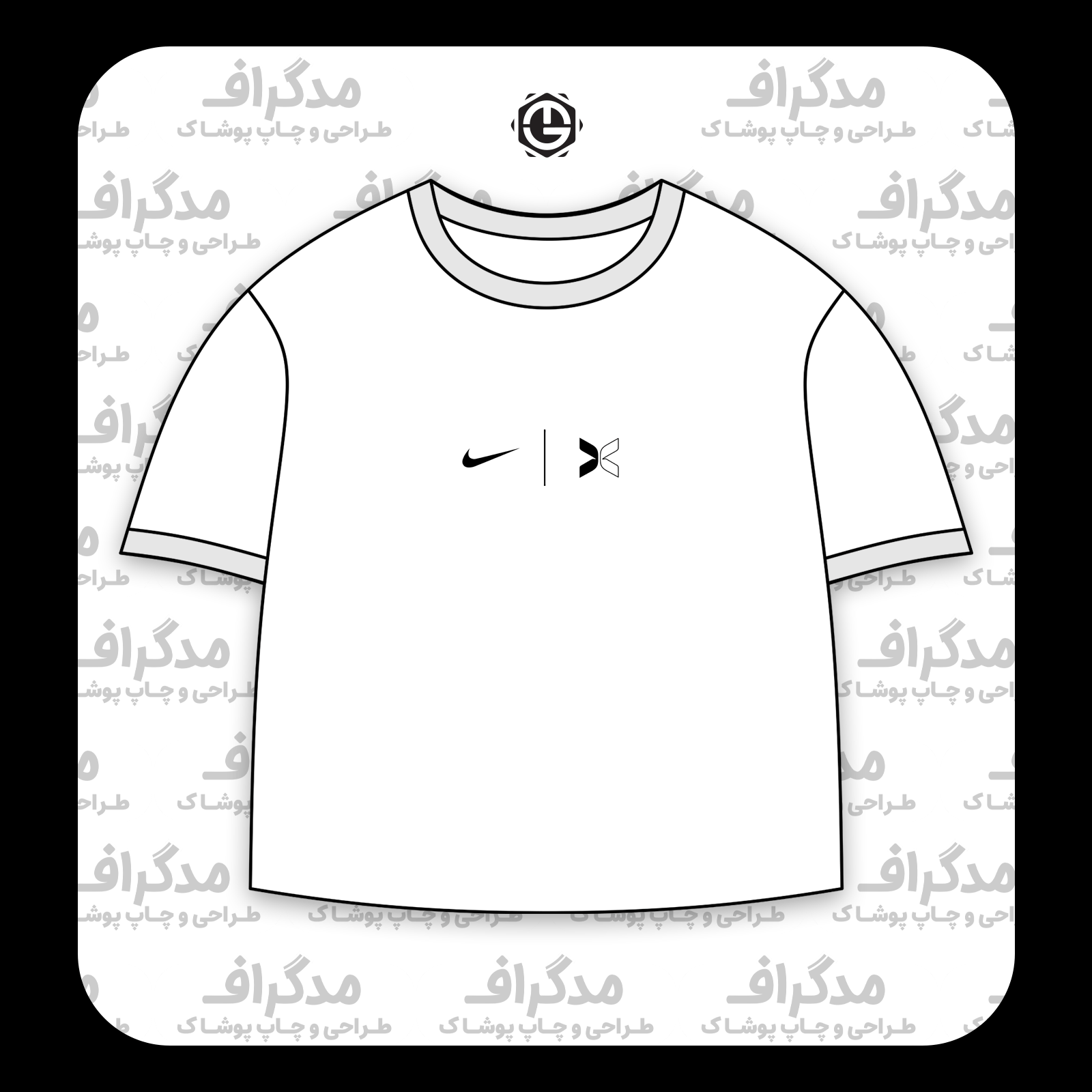 طرح سیلک Nike Under Armor مناسب چاپ روی پیش تیشرت