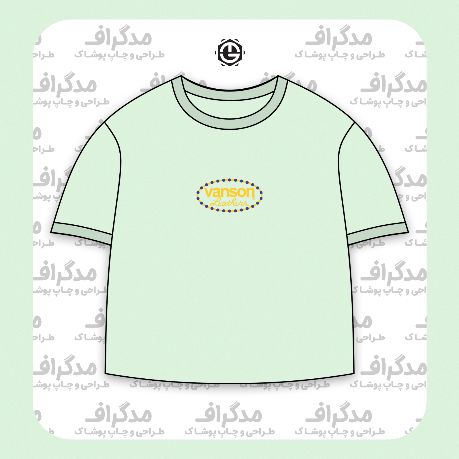 طرح سیلک Vanson Leathers مناسب چاپ روی پیش تیشرت