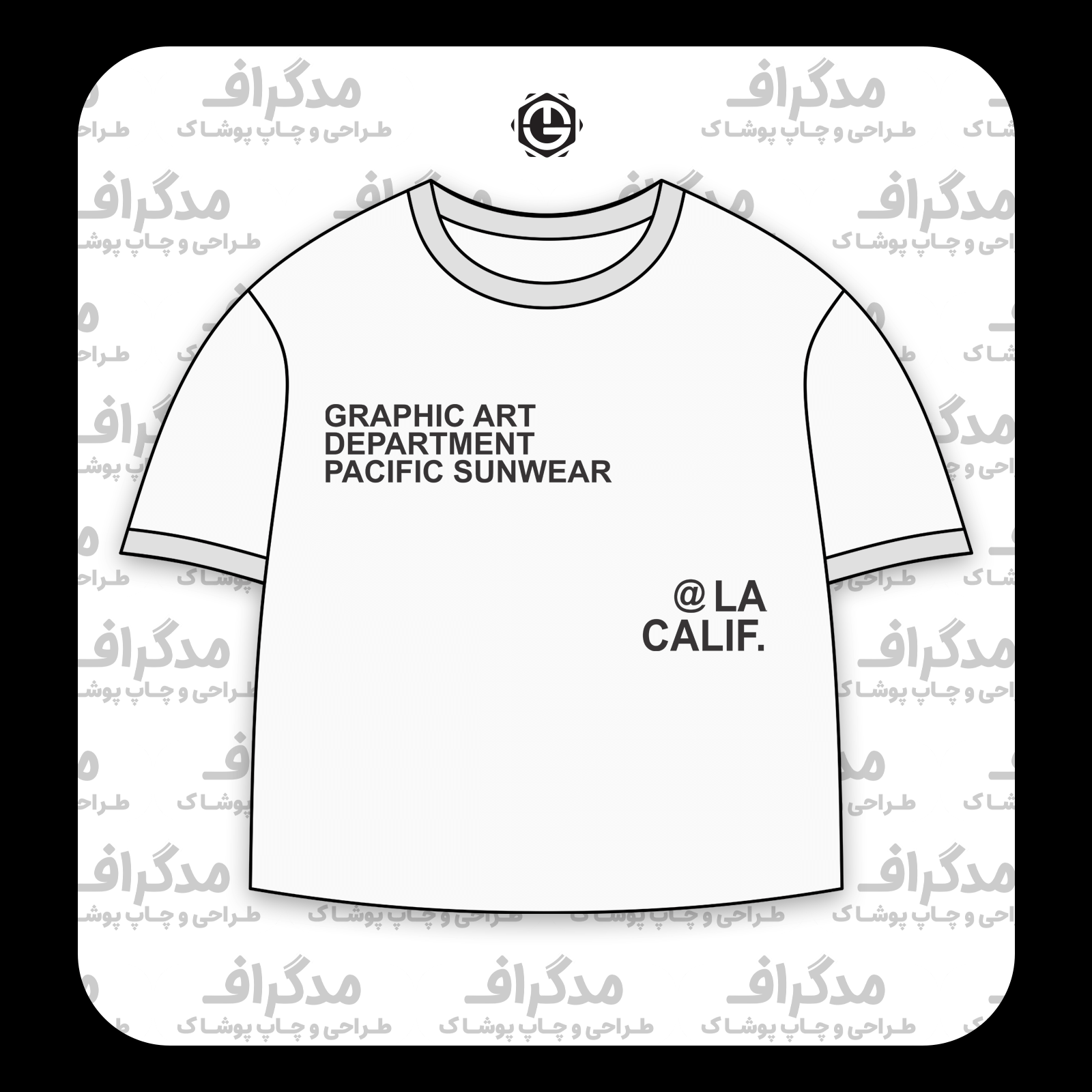 طرح سیلک Pacific Sunwear مناسب چاپ روی پیش تیشرت