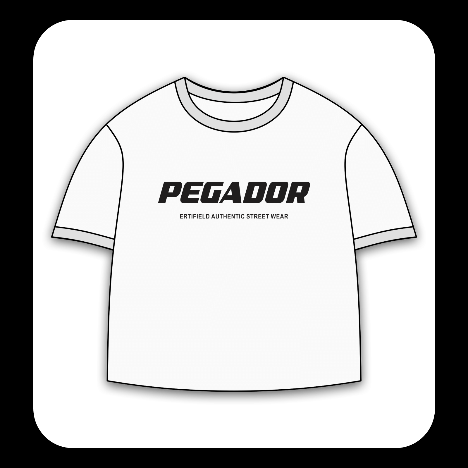 طرح سیلک Pegador Streetwear مناسب چاپ روی پیش لباس