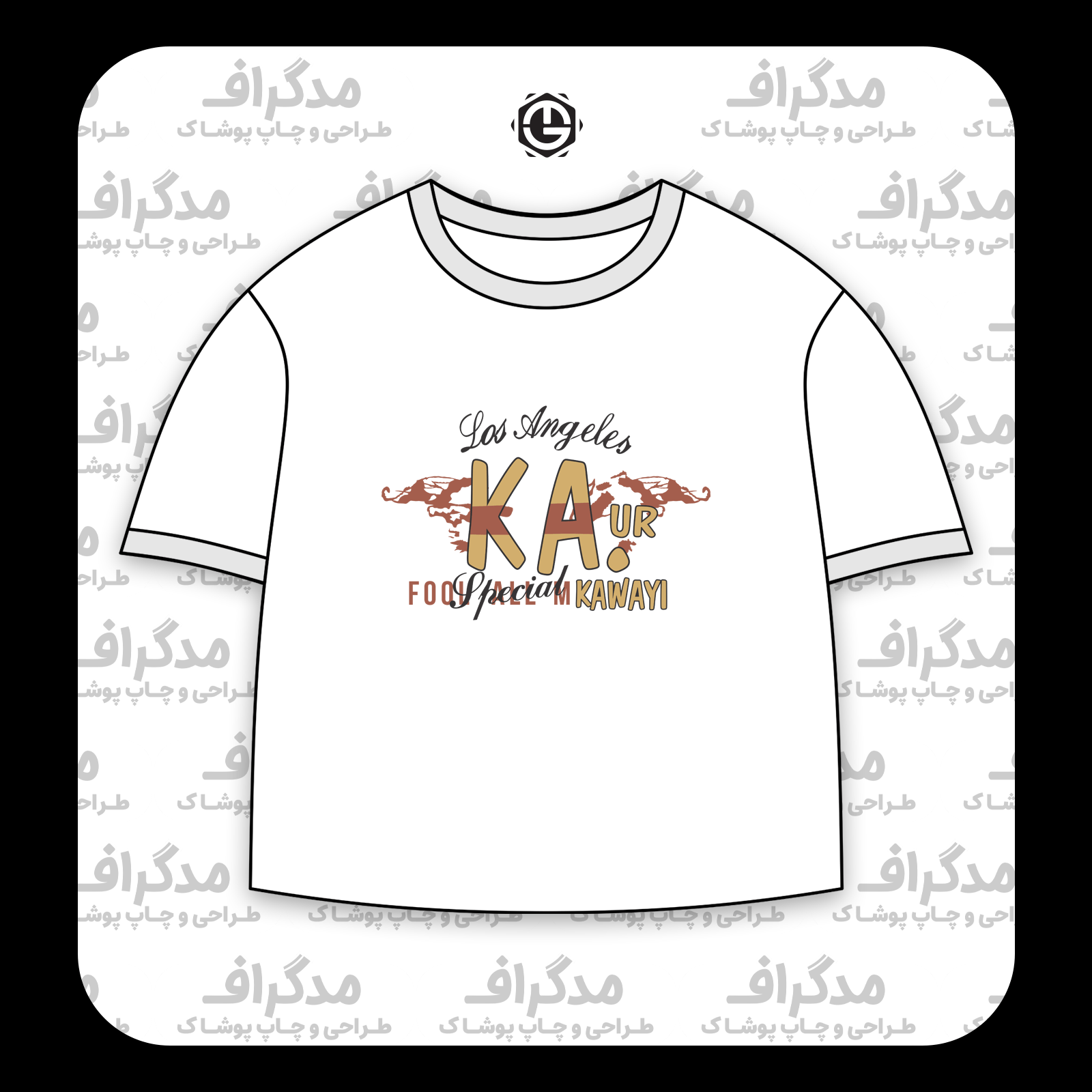 طرح سیلک Kawayi مناسب چاپ روی پیش تیشرت