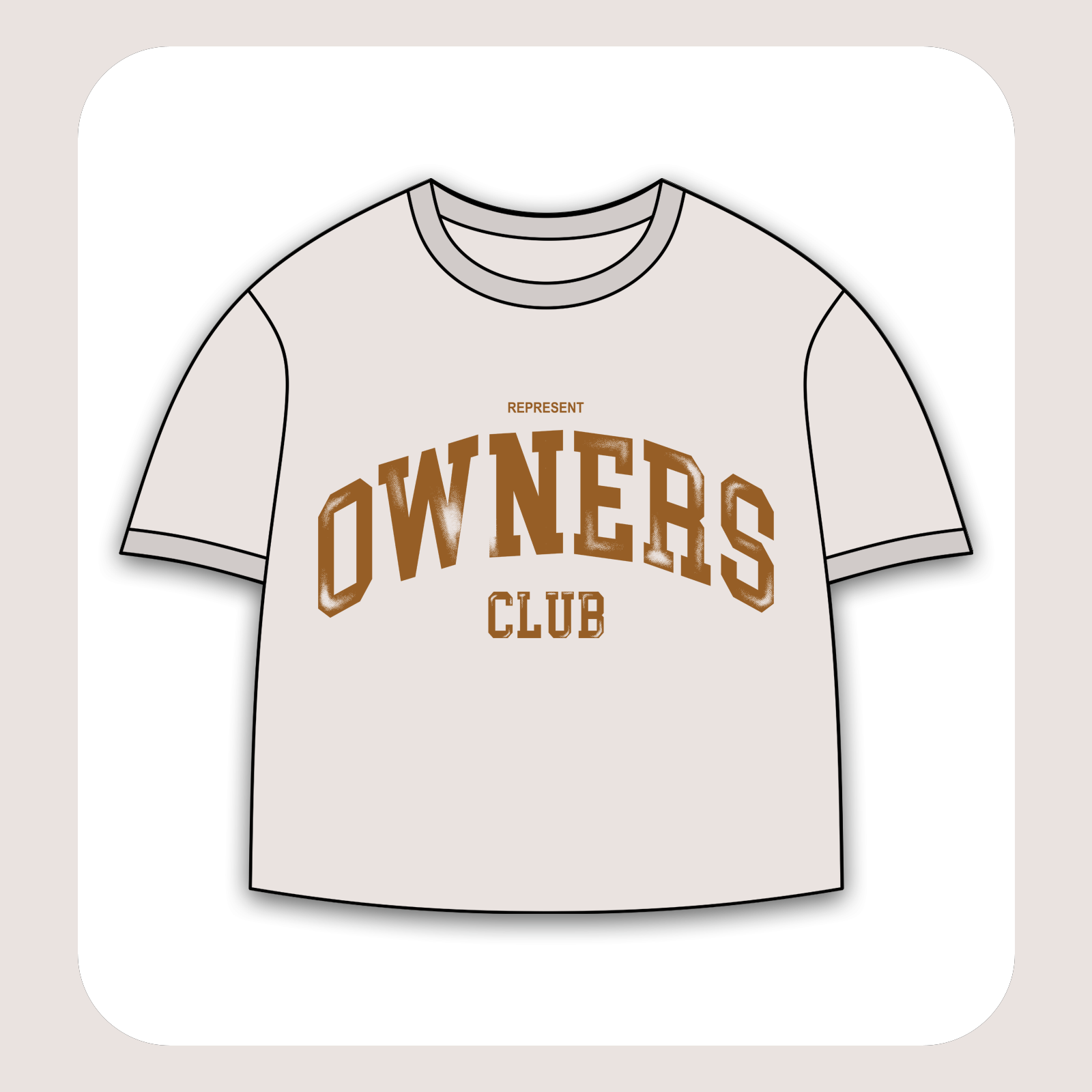طرح سیلک Owners Club مناسب چاپ روی پیش لباس