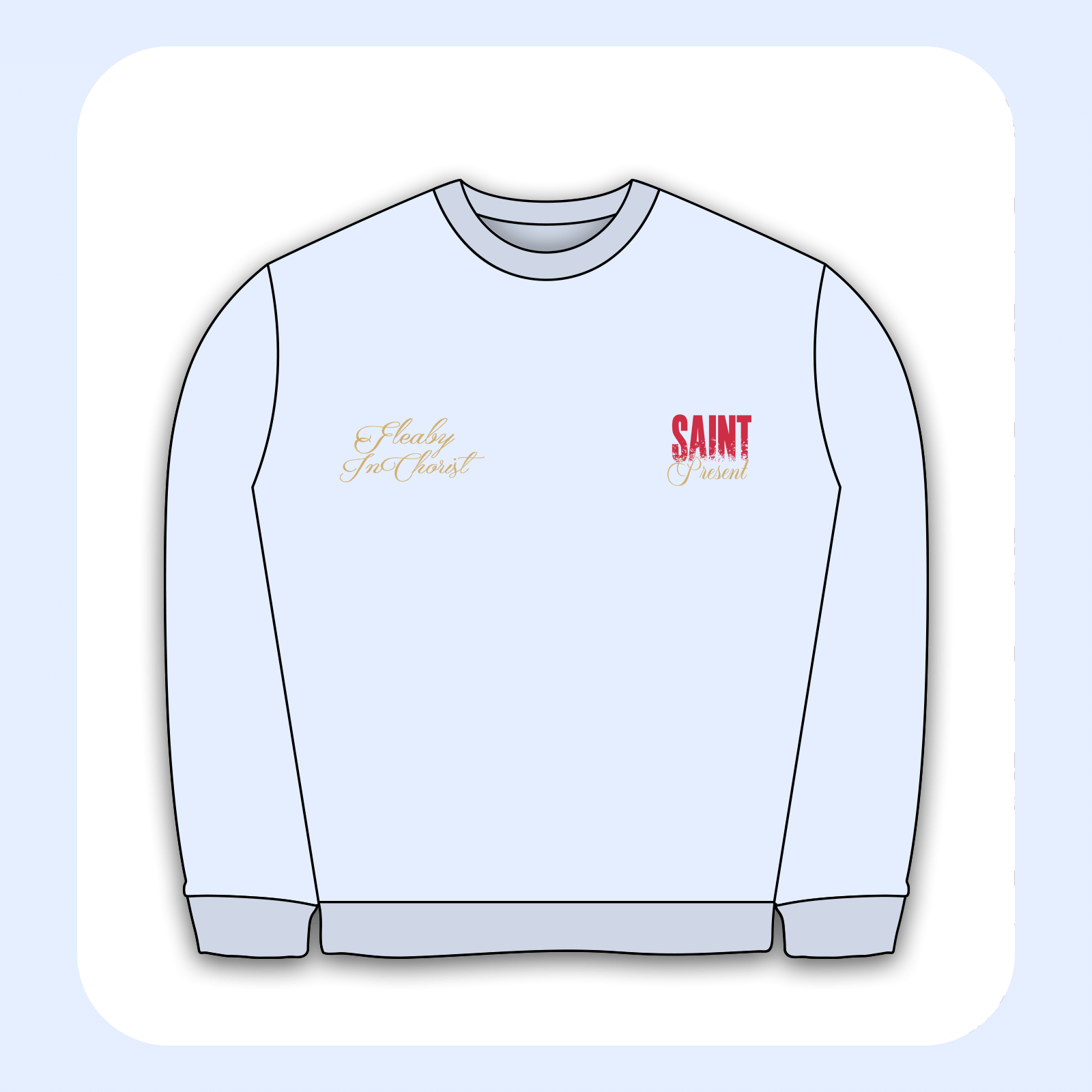 طرح سیلک Saint Present مناسب چاپ روی پیش پلیور