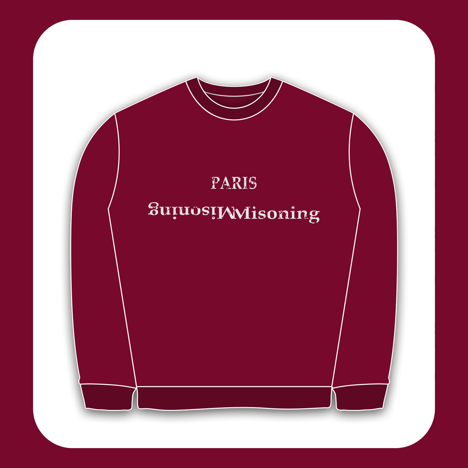 طرح سیلک Paris Misoning مناسب چاپ روی پیش لباس