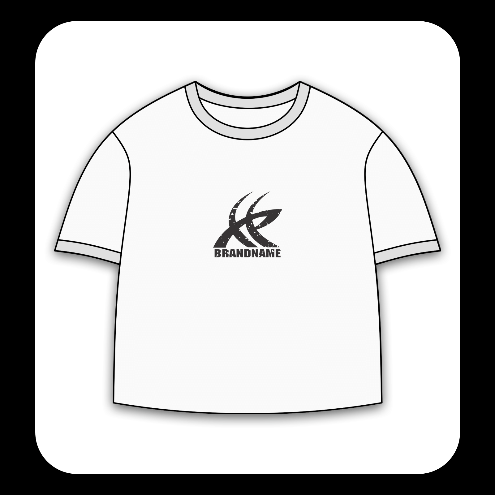 طرح سیلک Brand Name مناسب چاپ روی پیش تیشرت