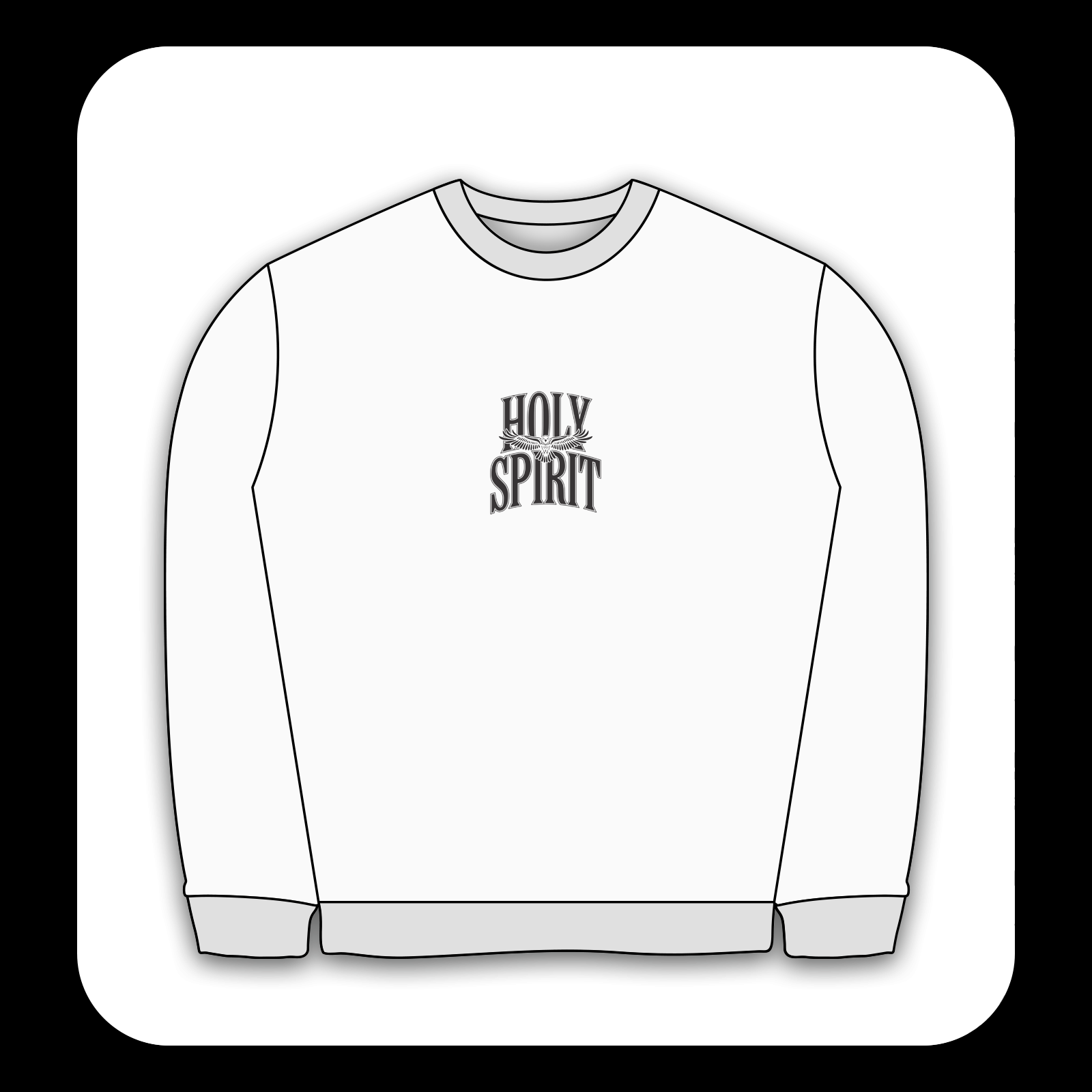 طرح سیلک Holy Spirit مناسب چاپ روی پیش لباس