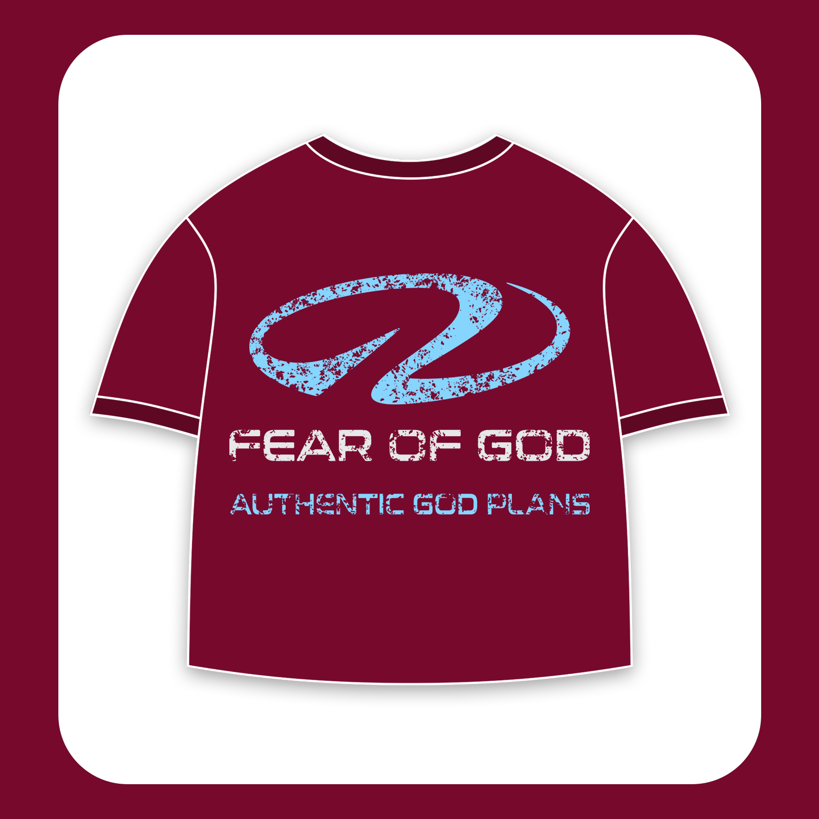 طرح سیلک God Plans مناسب چاپ روی پشت تیشرت