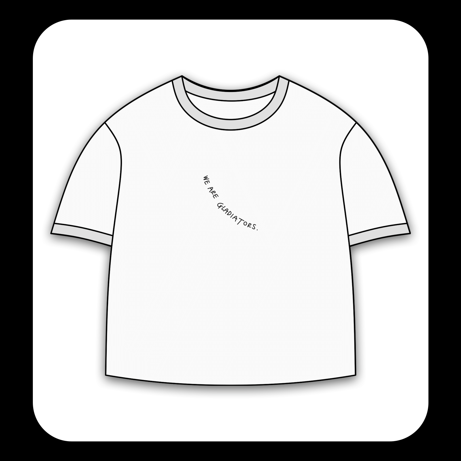 طرح سیلک Gladiators مناسب چاپ روی پیش تیشرت