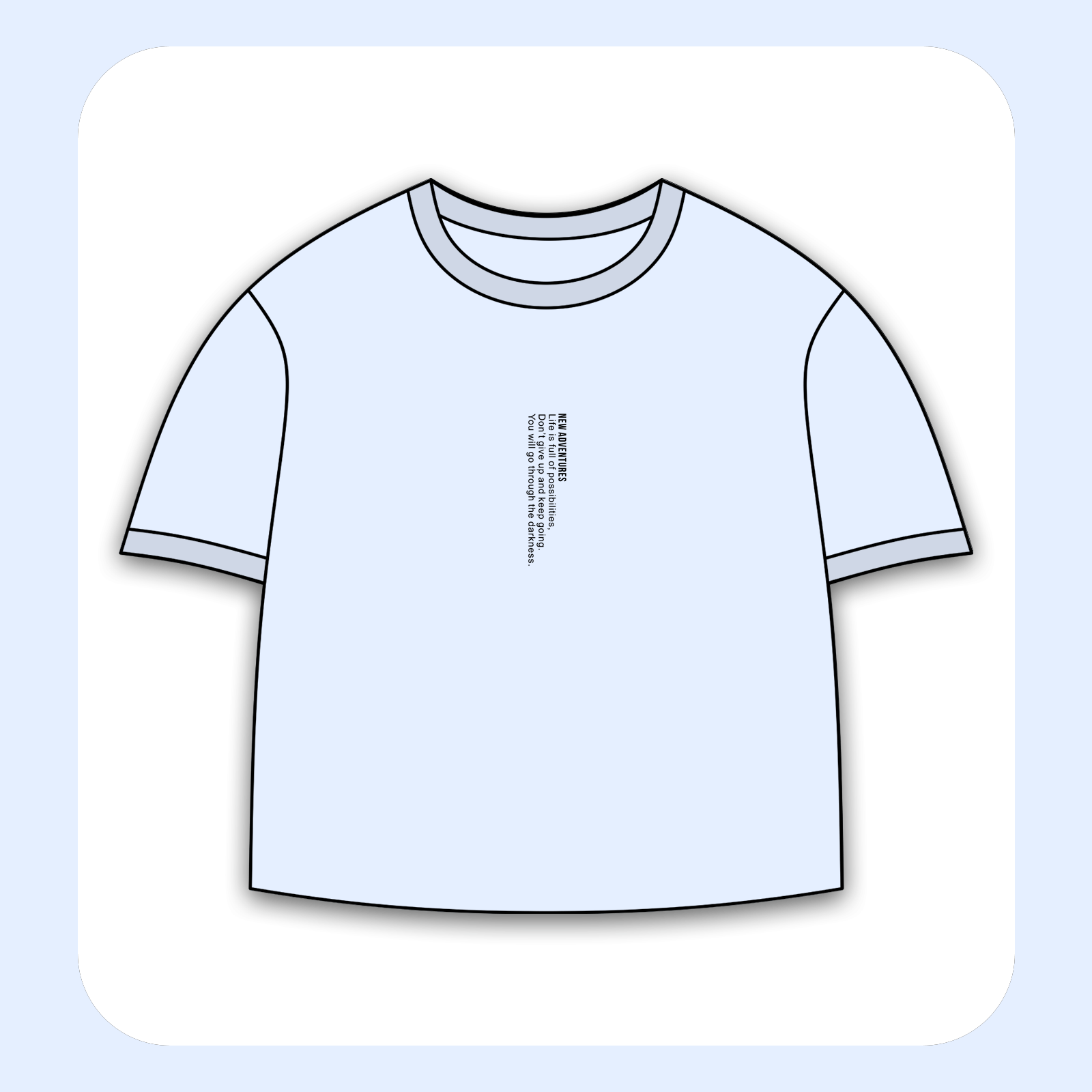 طرح سیلک New Adventures مناسب چاپ روی پیش تیشرت