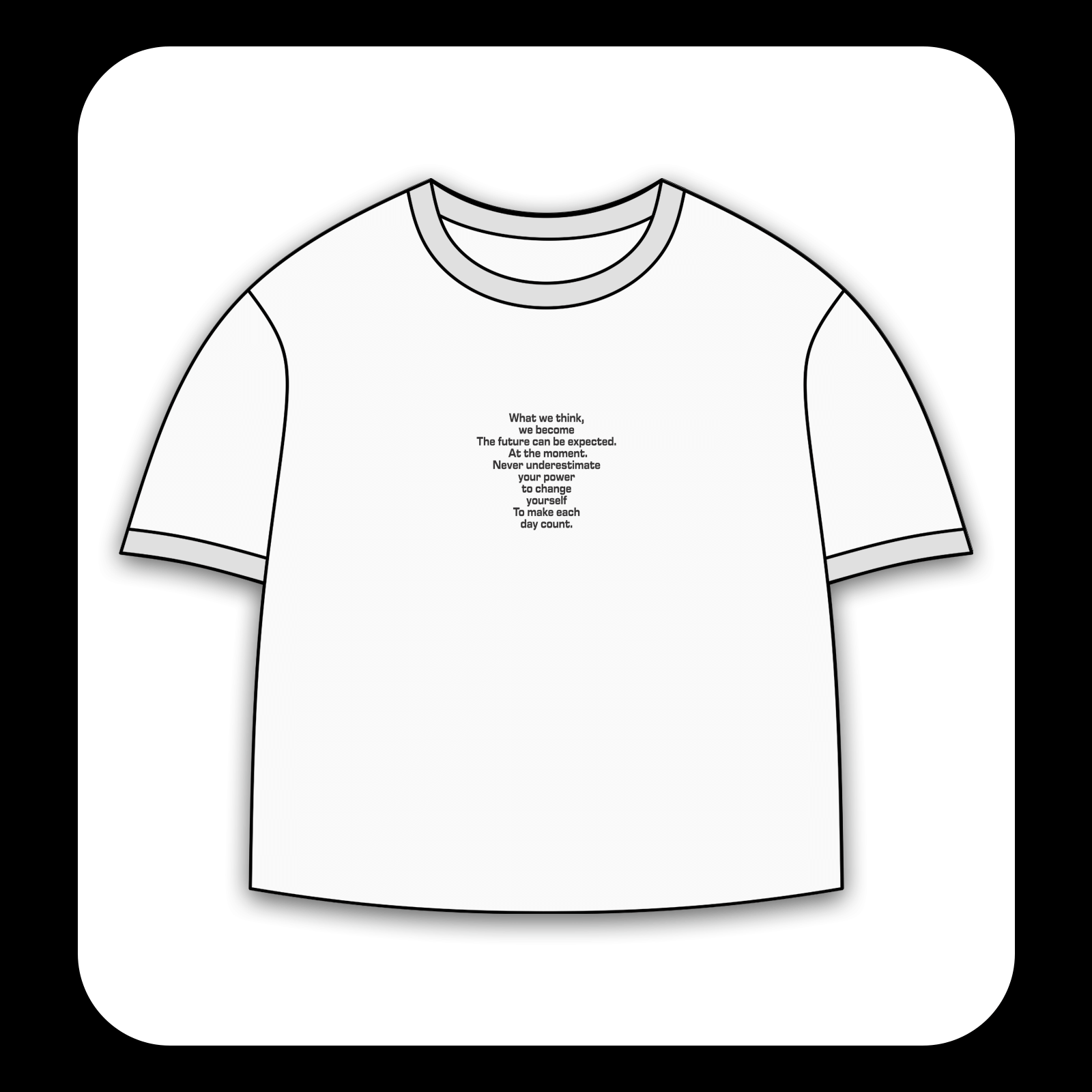 طرح Think and Become مناسب چاپ روی پیش لباس