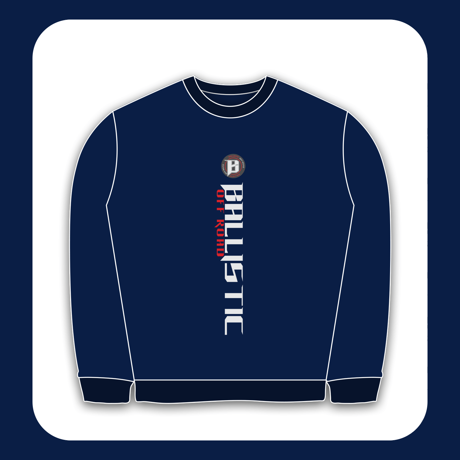 طرح سیلک عمودی Ballistic Offroad مناسب چاپ روی پیش پوشاک سایز بزرگ