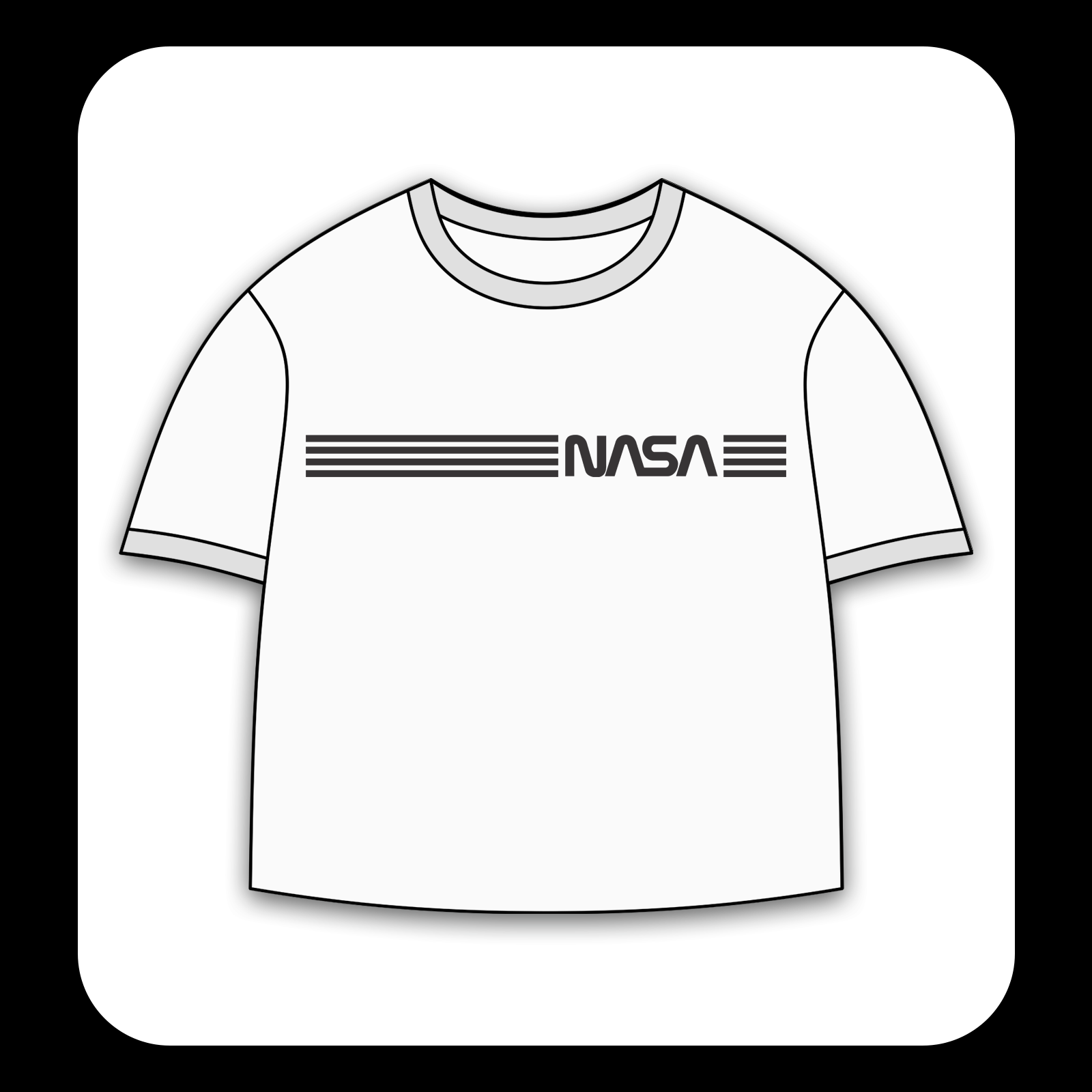 طرح سیلک خطوط NASA مناسب چاپ روی پیش پوشاک
