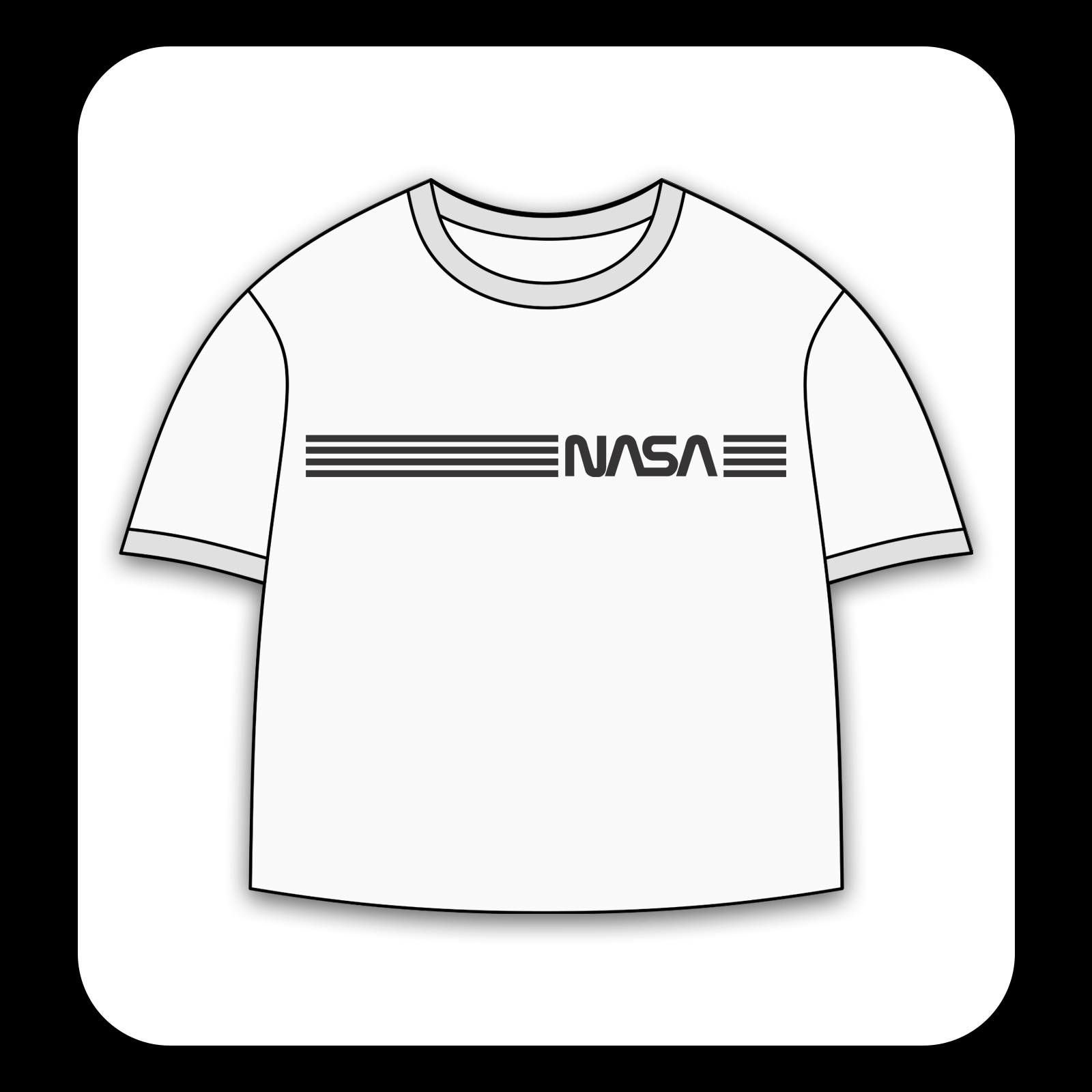 طرح سیلک خطوط NASA مناسب چاپ روی پیش پوشاک