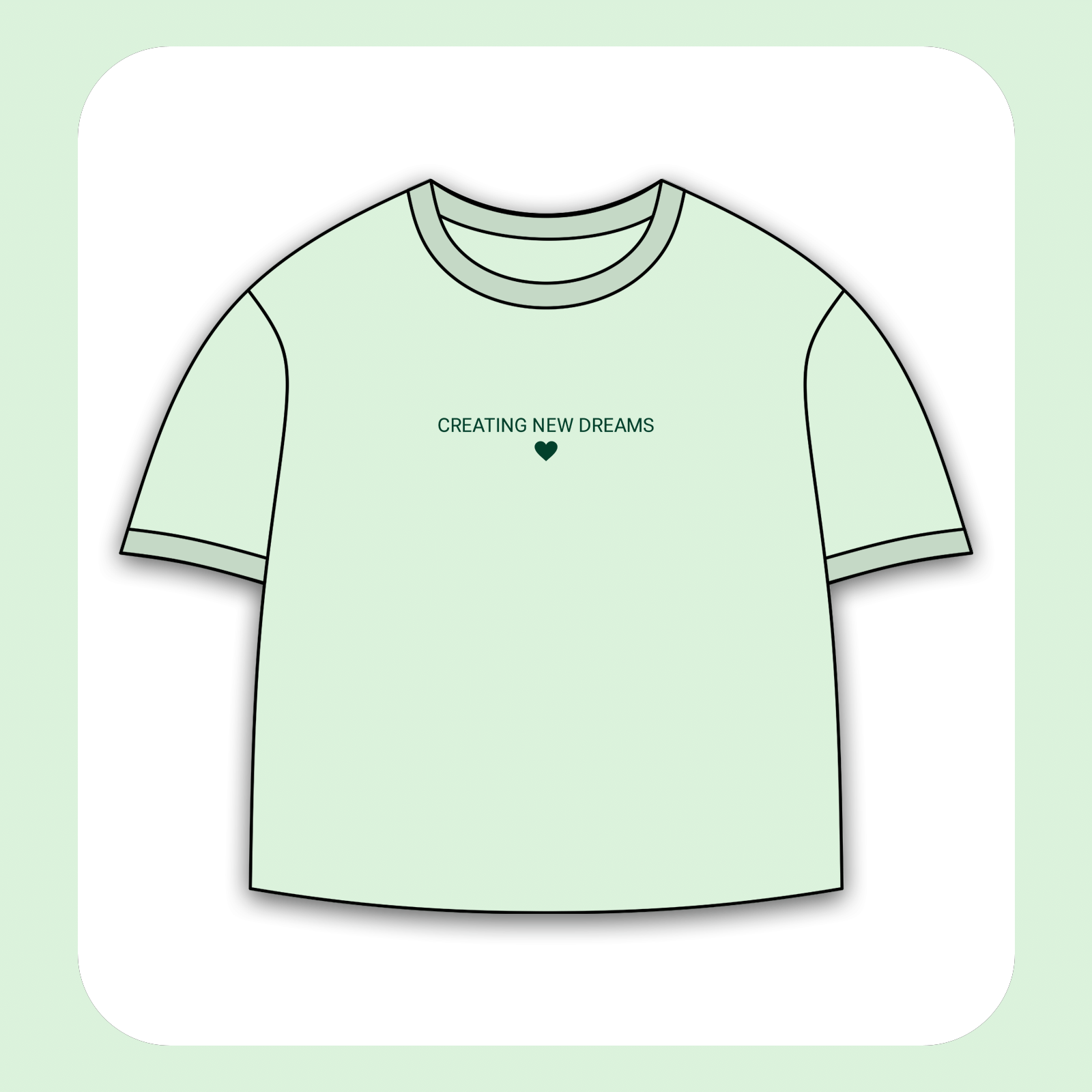 طرح سیلک New Dreams مناسب چاپ روی پیش پوشاک