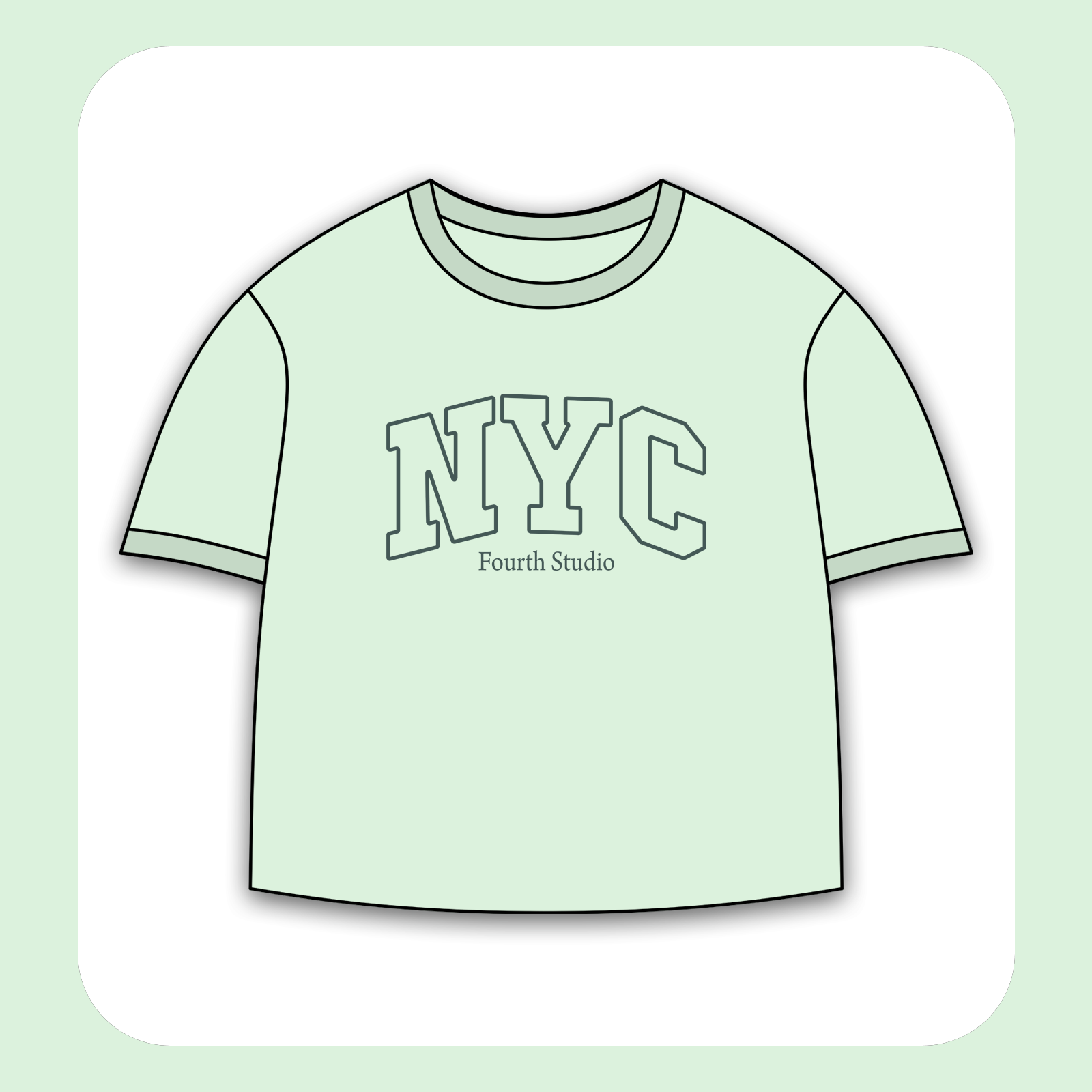 طرح سیلک NYC Studio مناسب چاپ روی پیش پوشاک