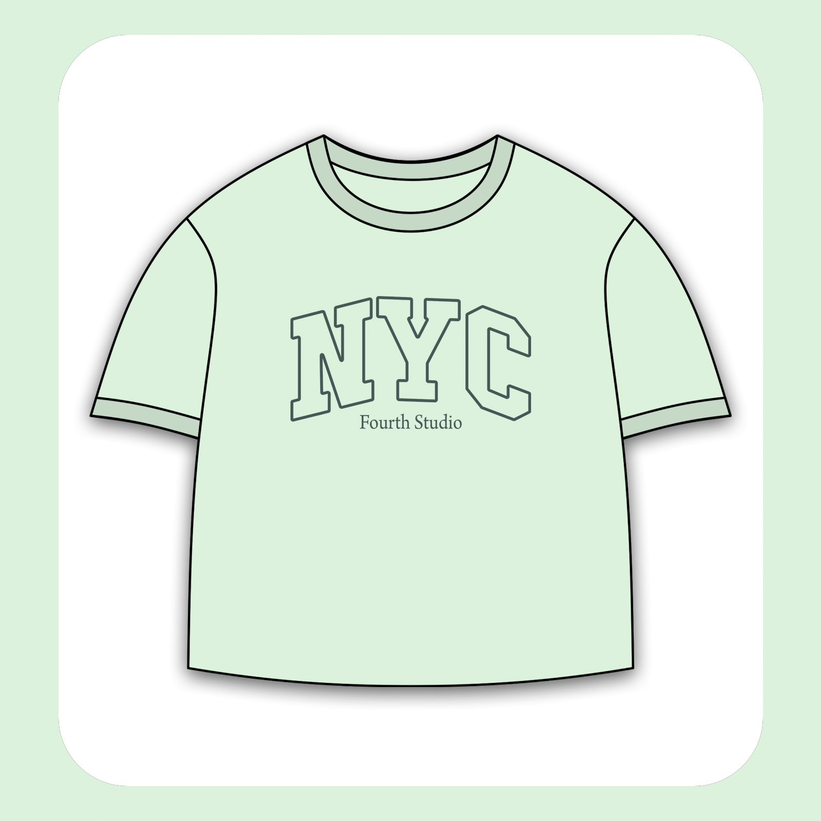 طرح سیلک NYC Studio مناسب چاپ روی پیش پوشاک