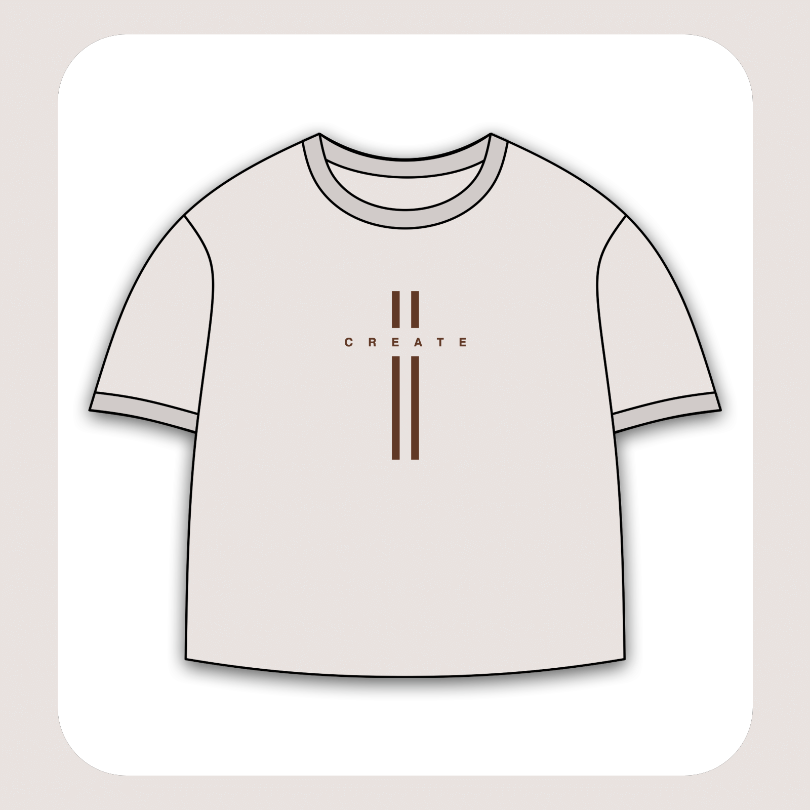 طرح سیلک Create مناسب چاپ روی پیش پوشاک