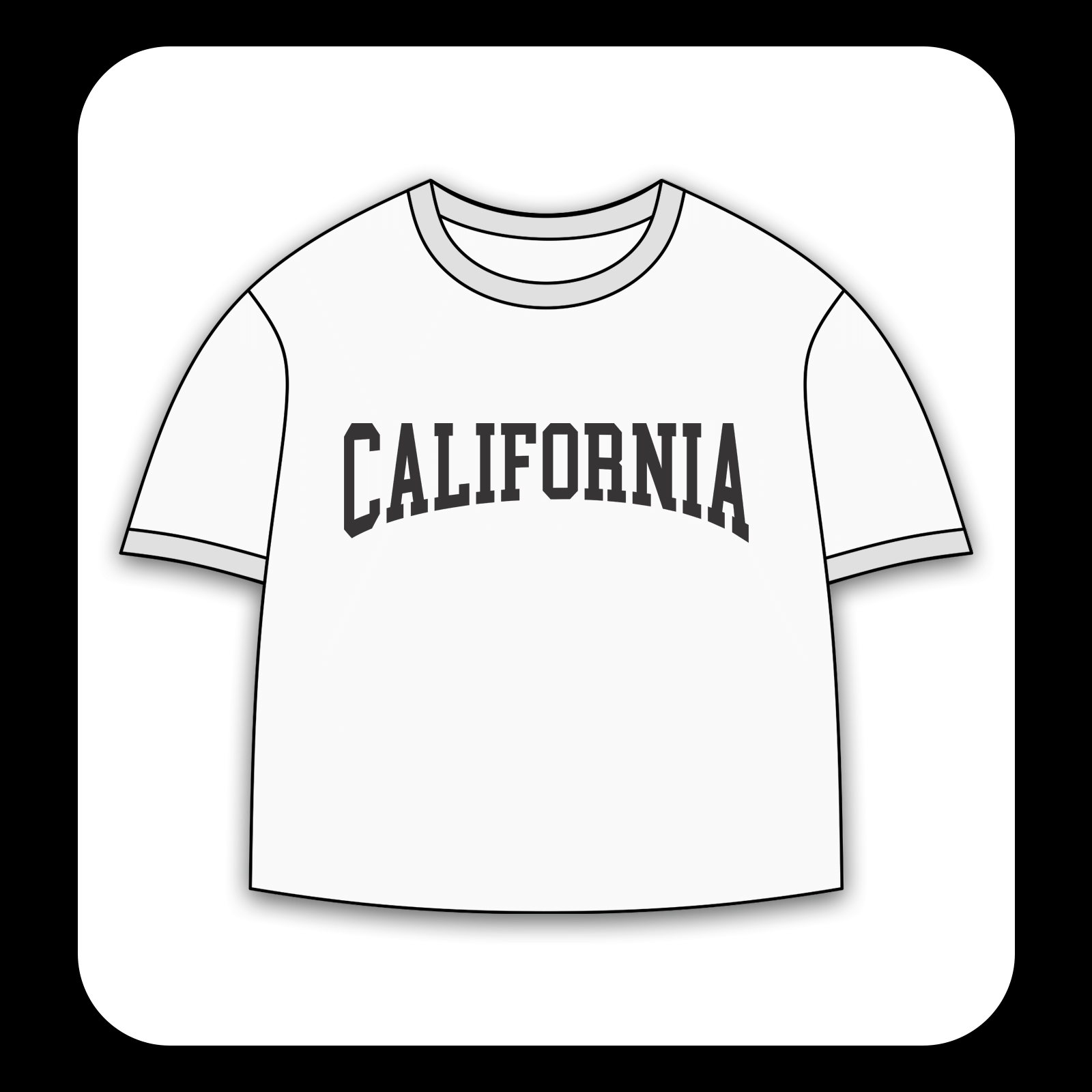 طرح سیلک قوس California مناسب چاپ روی پیش پوشاک