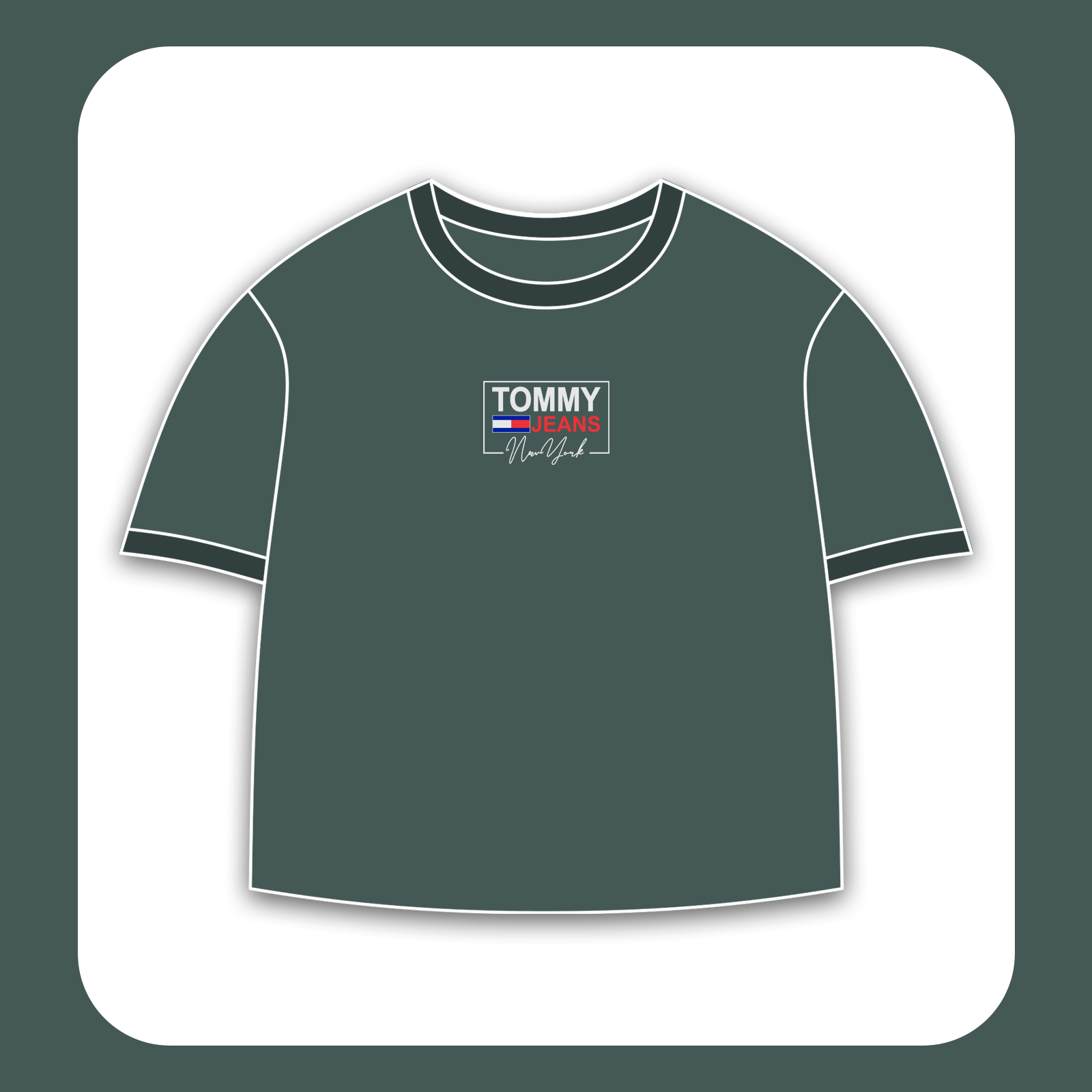 طرح سیلک Tommy Hilfiger مناسب چاپ روی پیش پوشاک
