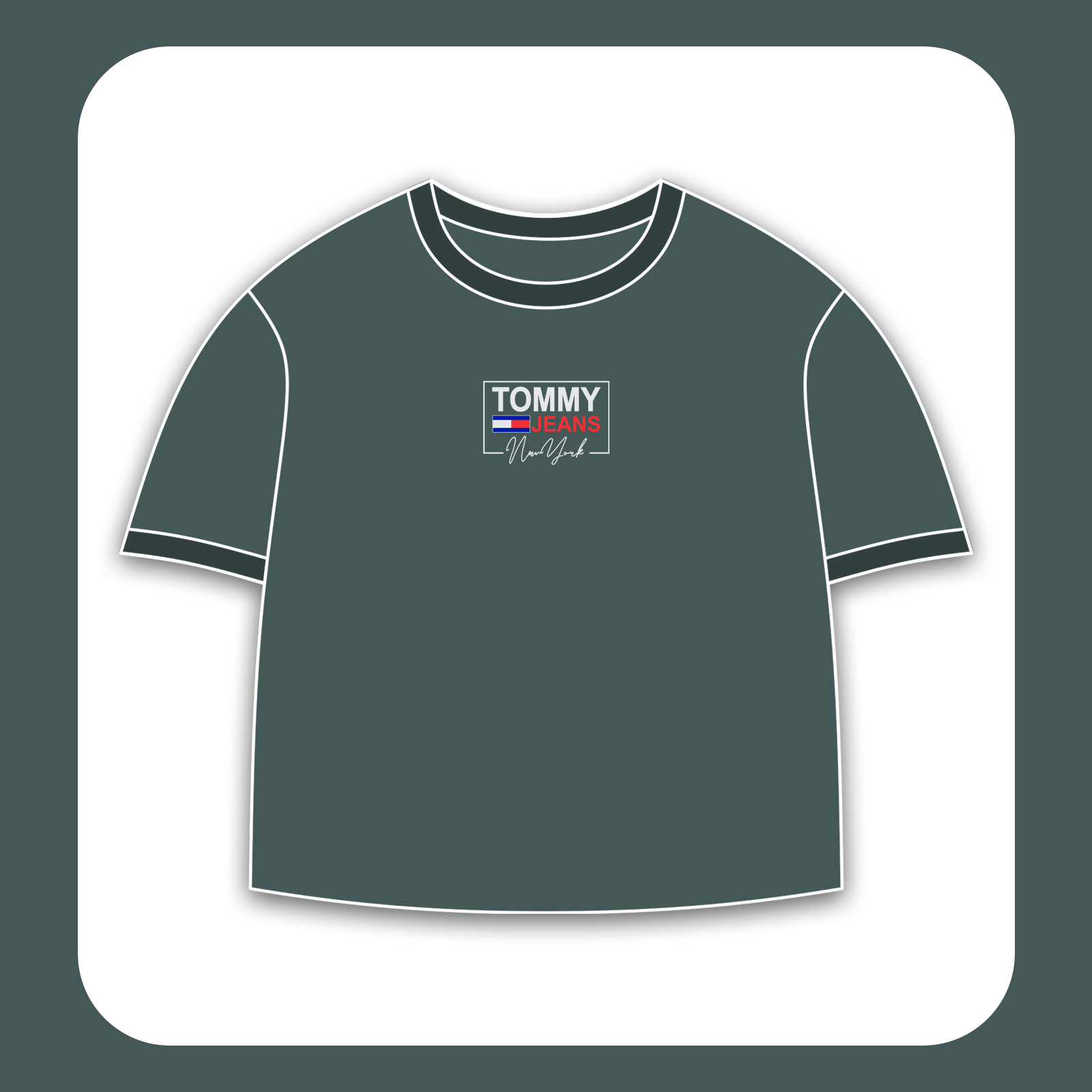 طرح سیلک Tommy Hilfiger مناسب چاپ روی پیش پوشاک