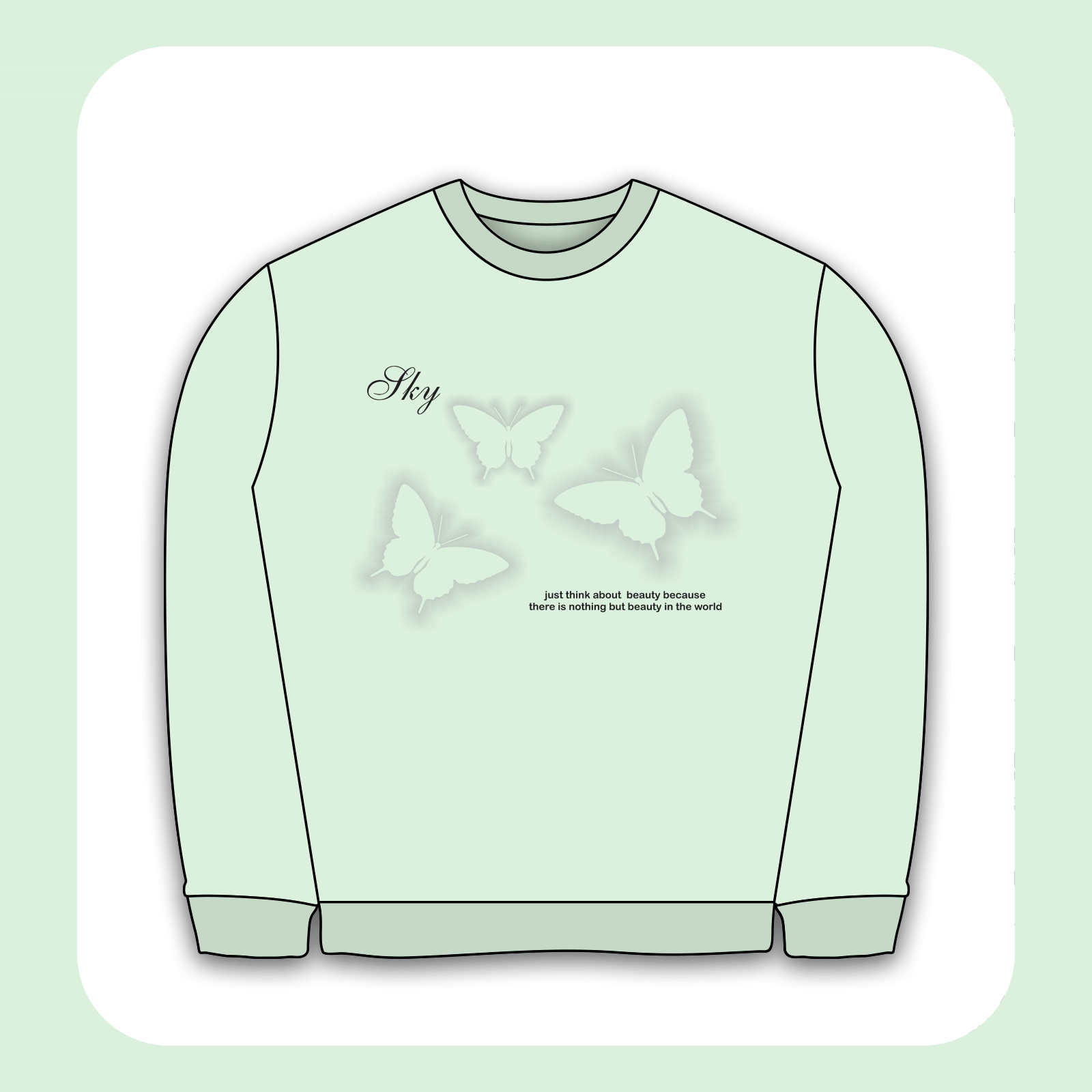 طرح سیلک Sky Beauty مناسب چاپ روی پیش لباس سایز بزرگ