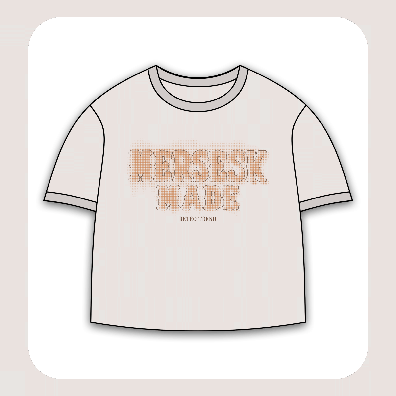 طرح سیلک Mersesk Made مناسب چاپ روی پیش تیشرت