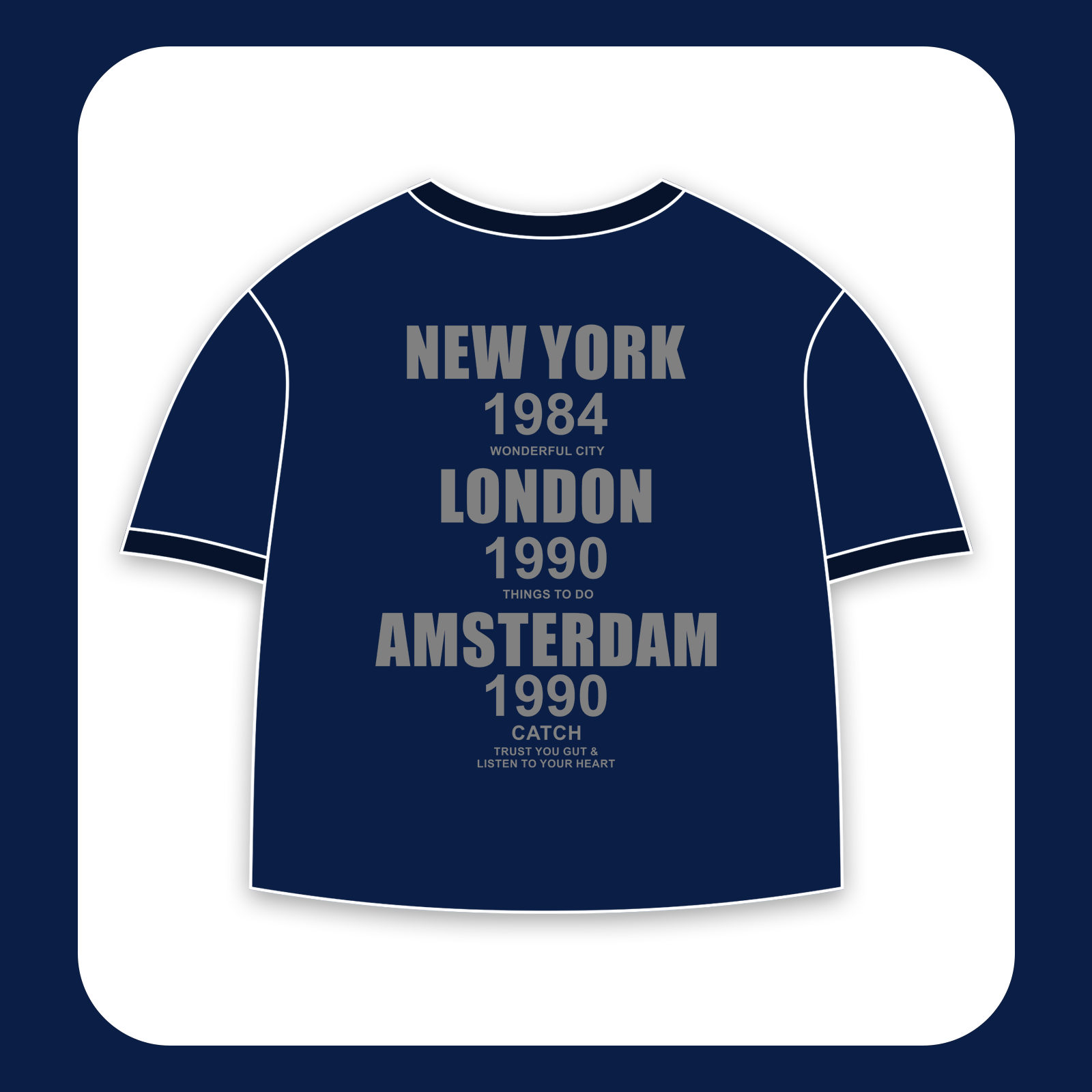 طرح سیلک NY London مناسب چاپ روی پشت لباس
