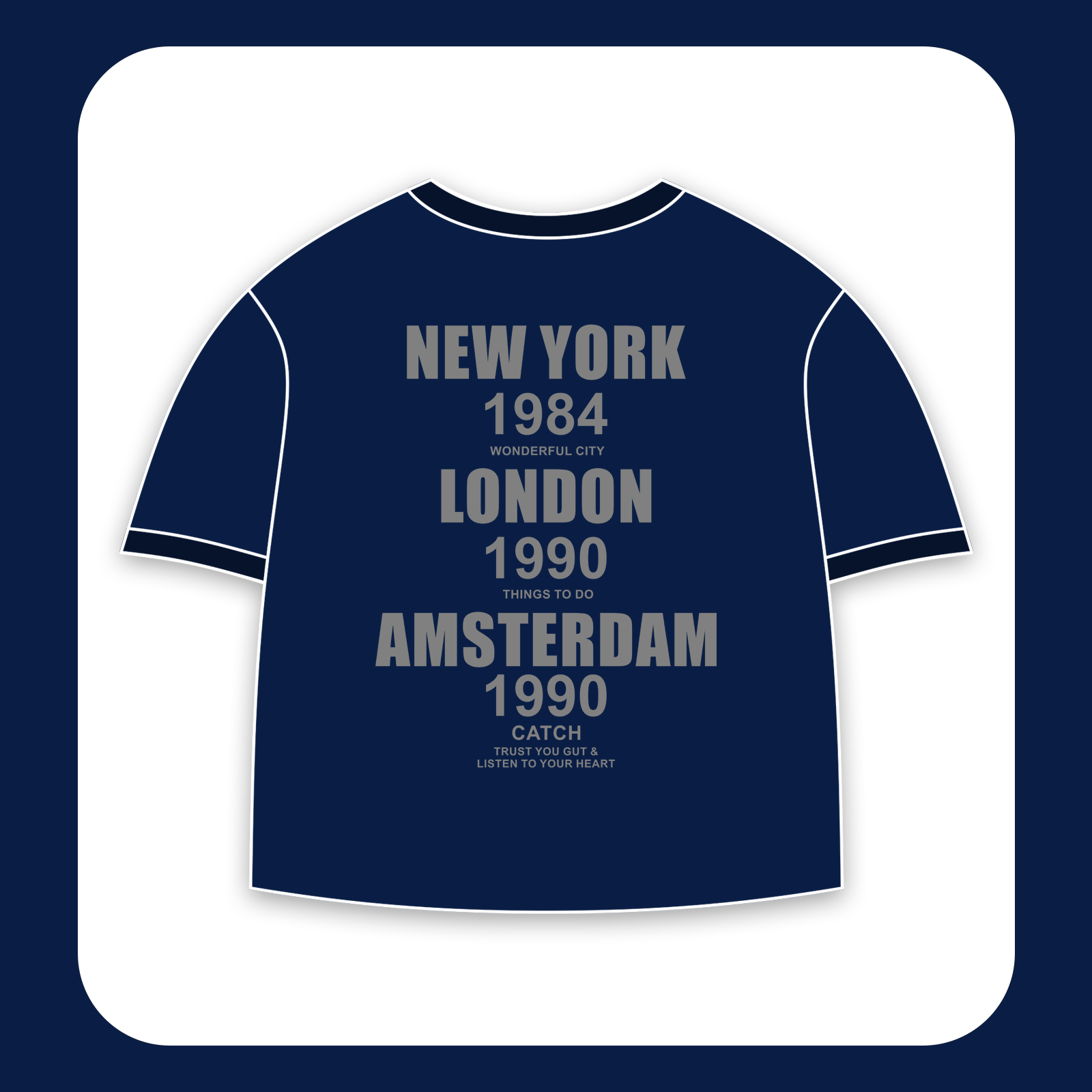 طرح سیلک NY London مناسب چاپ روی پشت لباس