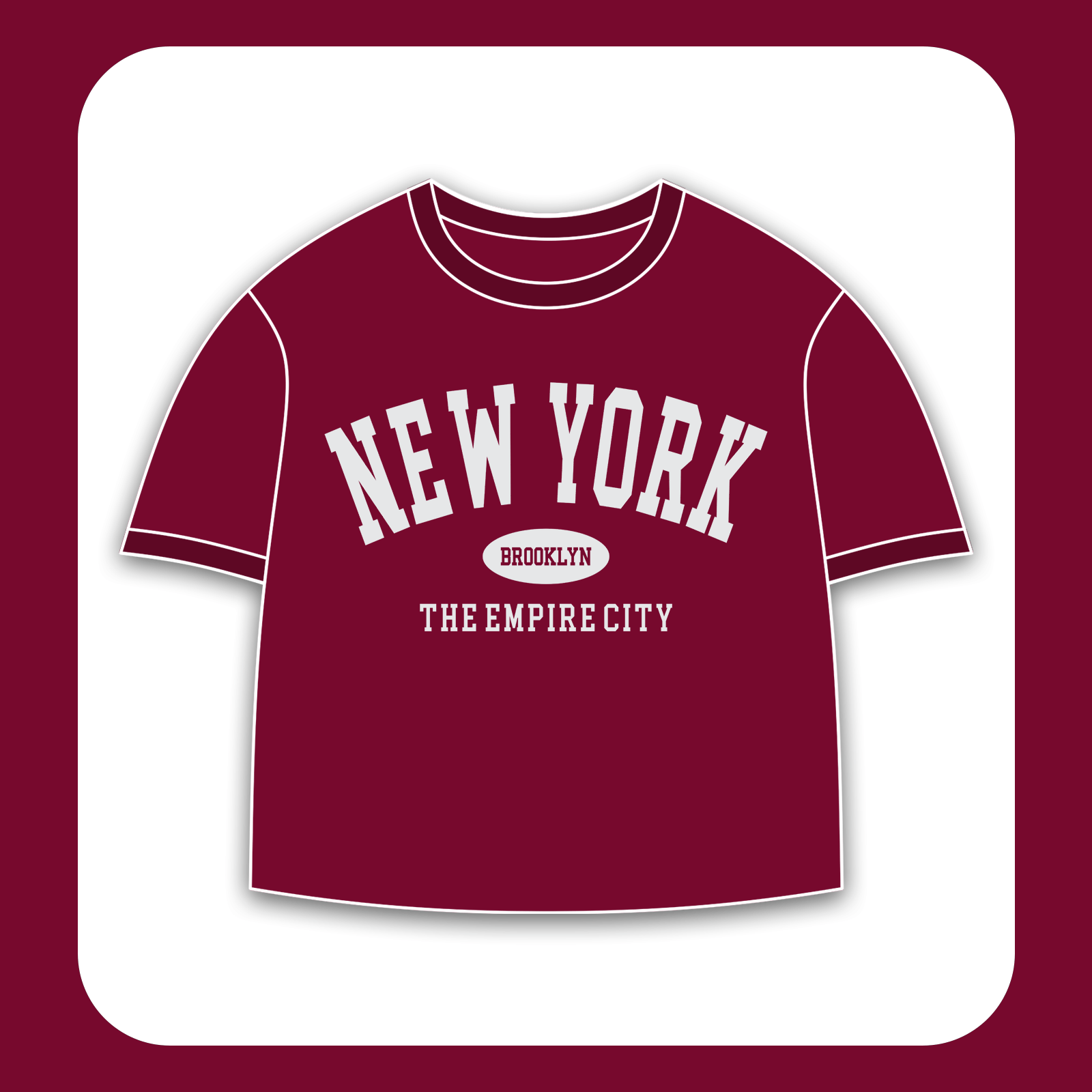طرح سیلک NY Empire City مناسب چاپ روی پیش لباس